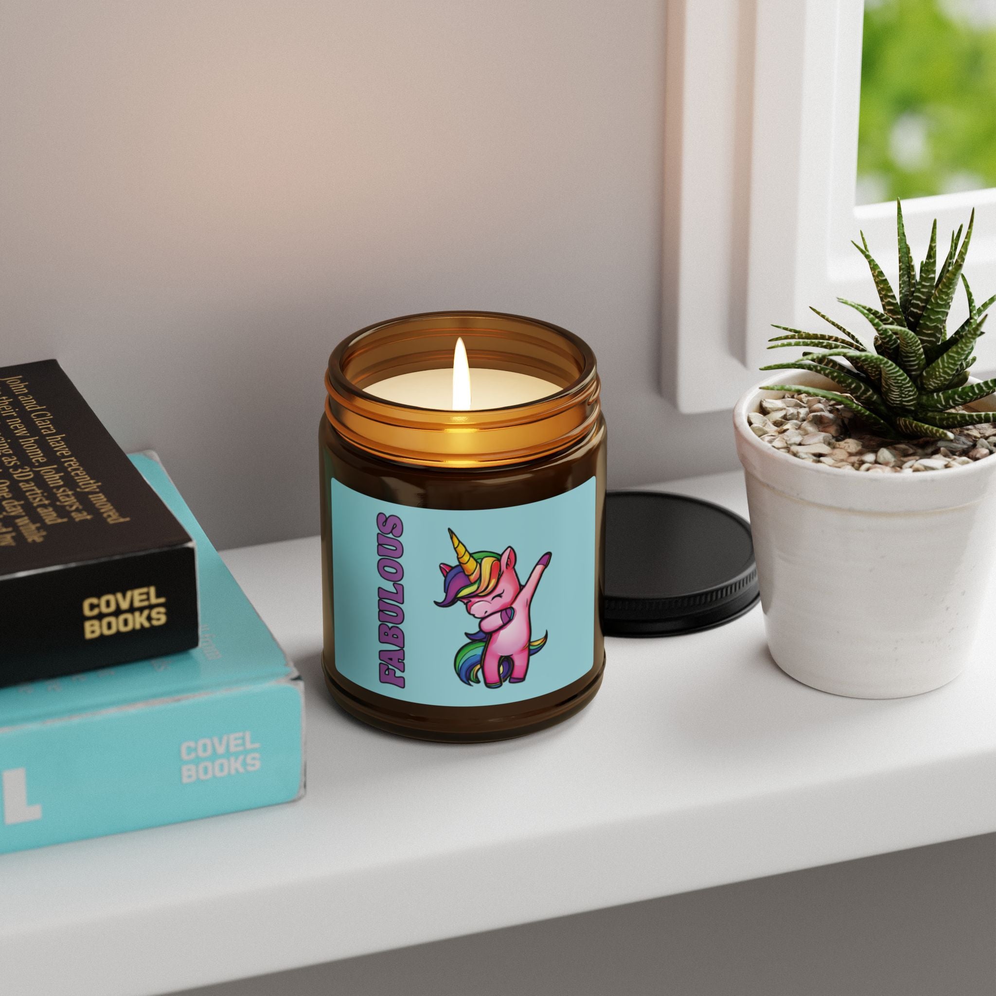 Fabulous LGBTQ Unicorn Scented Soy Candle, Pride Month Celebration Gift From Daughter Son, Family Rainbow Decor, Love and Support Grad Gift
