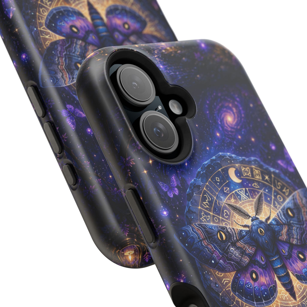 Astrological Moth Phone Case – Celestial MagSafe-Compatible Cover