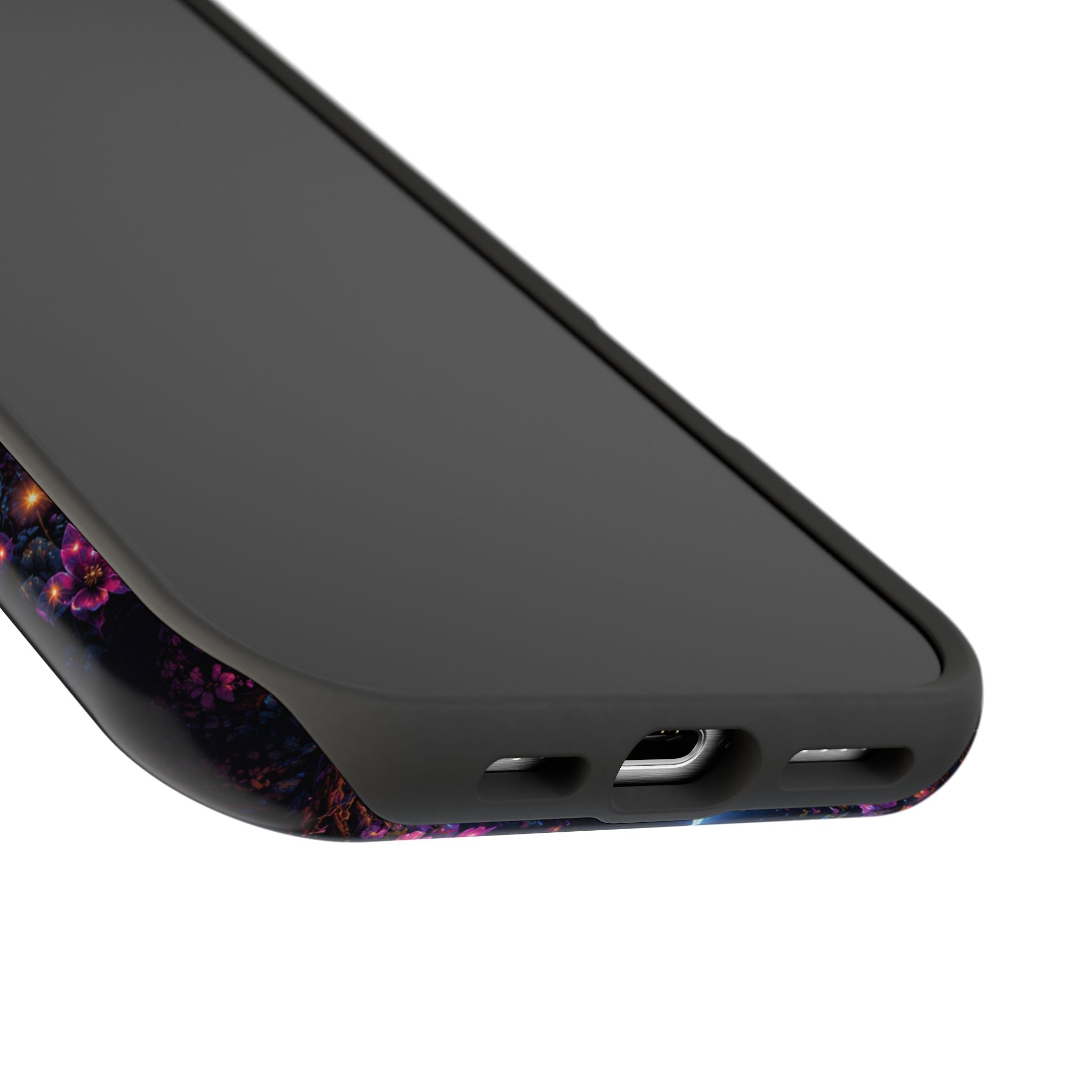 Skull & Cherry Blossom Phone Case – Floral Gothic MagSafe Cover