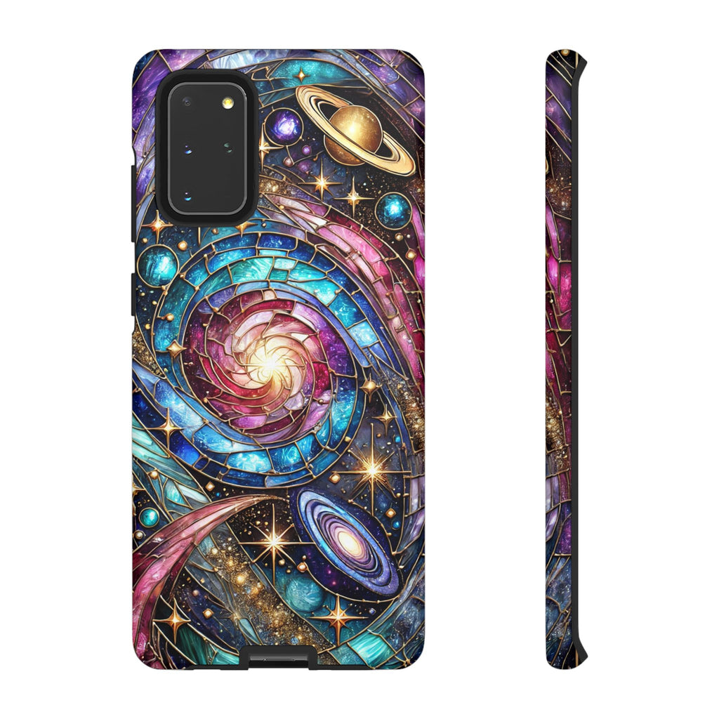 Stained Glass Celestial Android Phone Case – 3D Galaxy Full-Wrap Protective Cover with TPU Liner