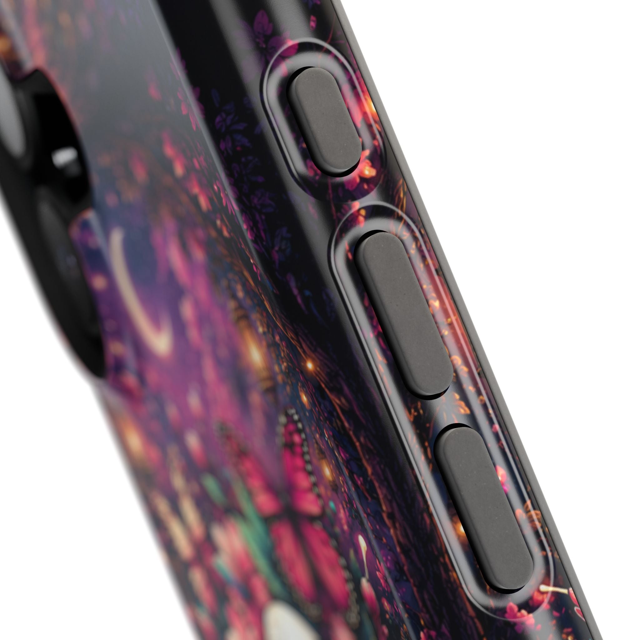 Skull & Butterflies Phone Case – Gothic Floral MagSafe-Compatible Case