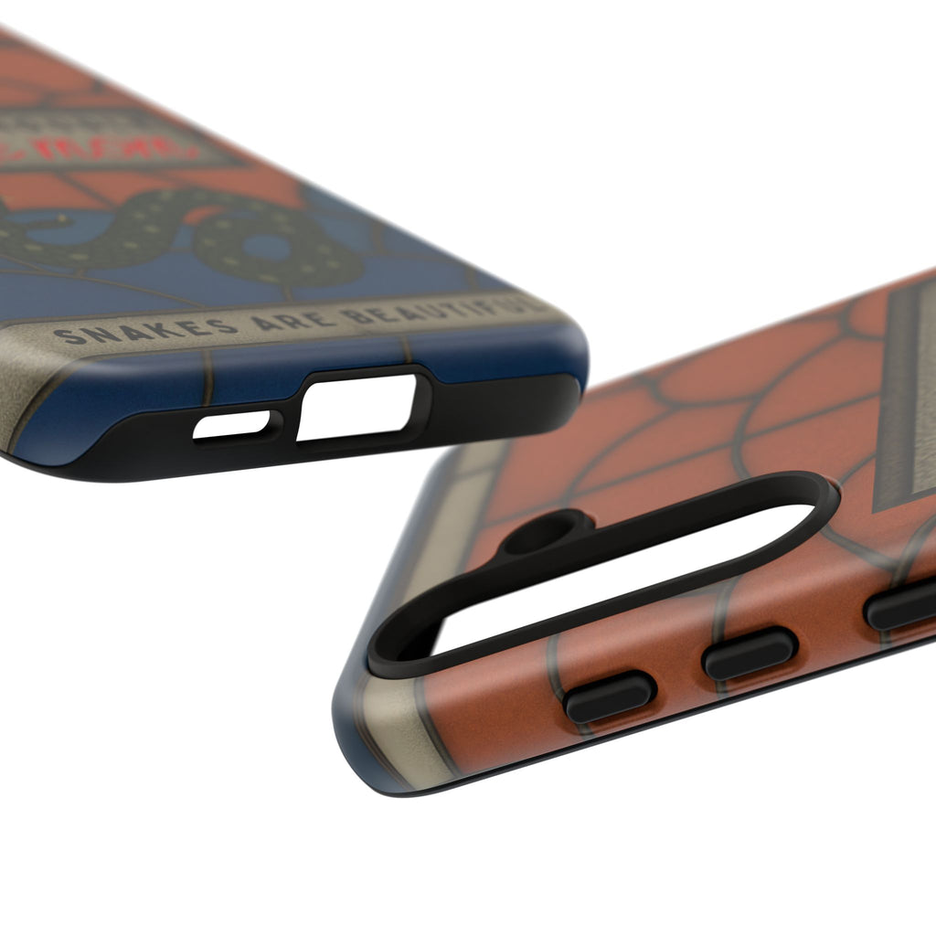 Danger Noodle Snake Mom Phone Case | Snakes Are Beautiful |Stained Glass Snake Art | Funny Snake Lover Gift |  Reptile Mom Phone Cover