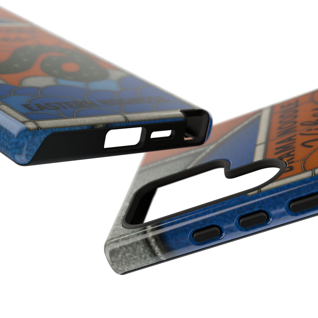 Stained Glass Snake Phone Case – Vibrant Drama Noodle Aesthetic Cover