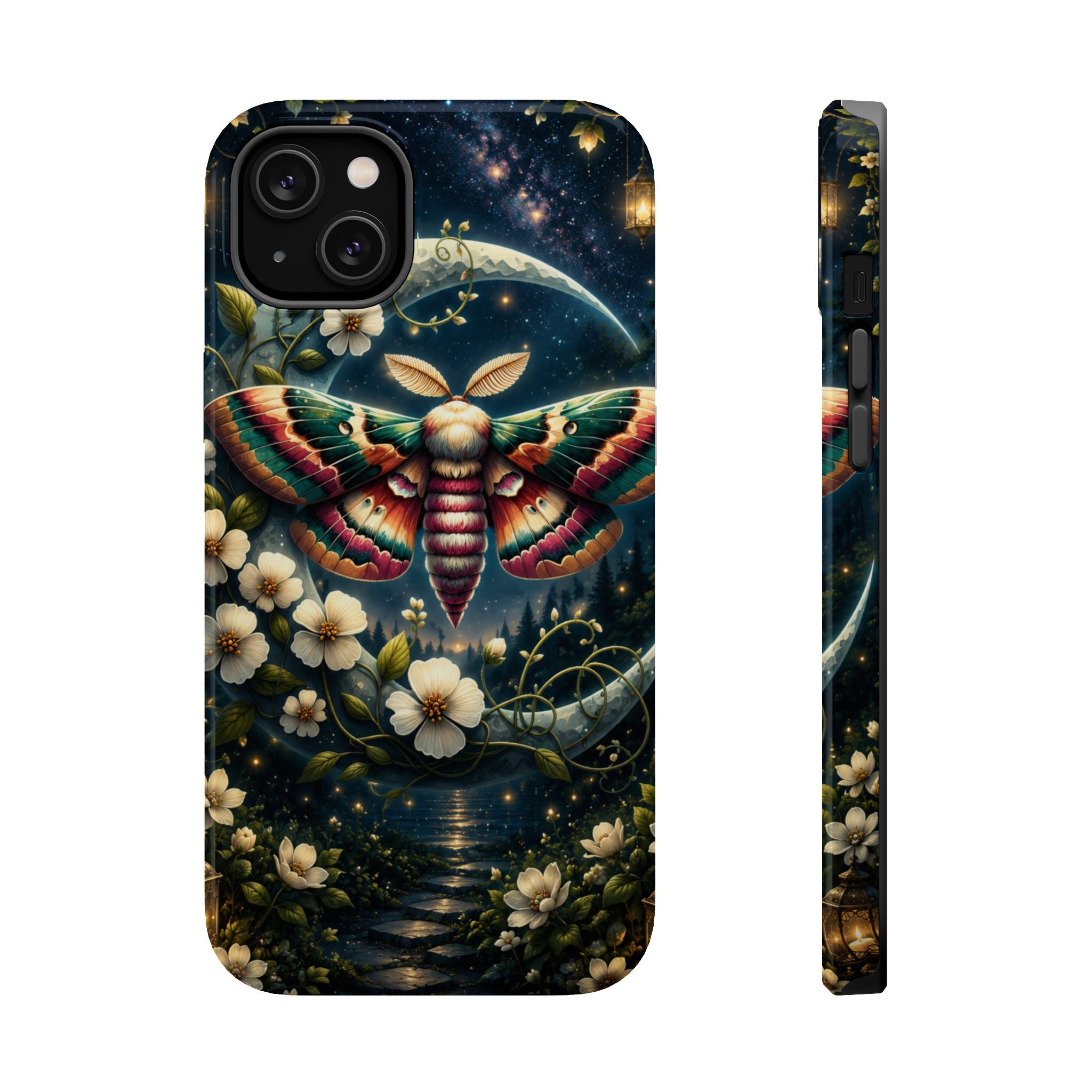 Mystic Moth Floral Nightscape Phone Case – MagSafe Cover
