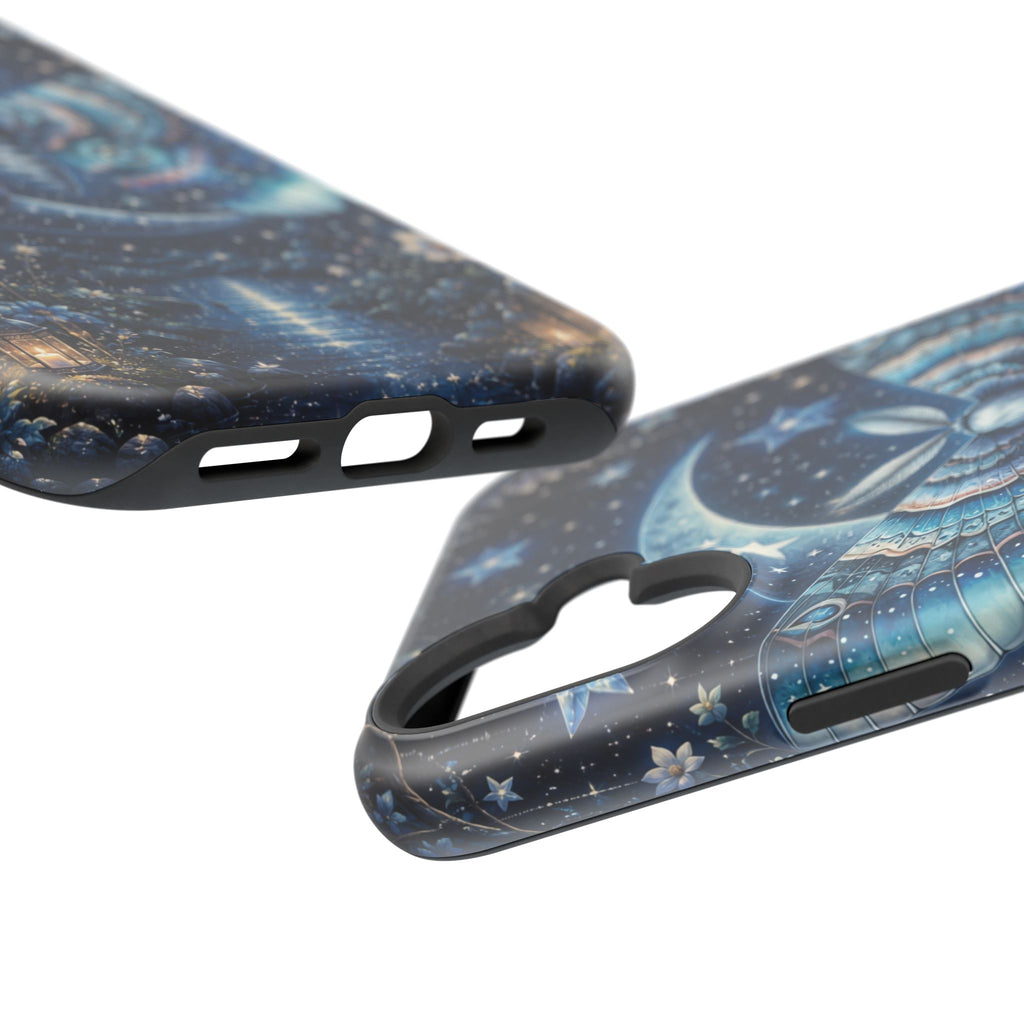 Mystic Moth Moon Phone Case – Night Sky MagSafe-Compatible Cover