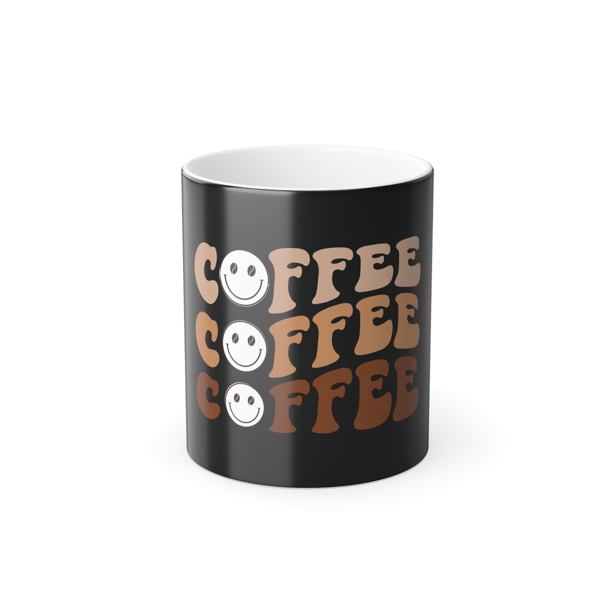 Color Changing Coffee Mug – Heat Sensitive Morphing Cup (Black)