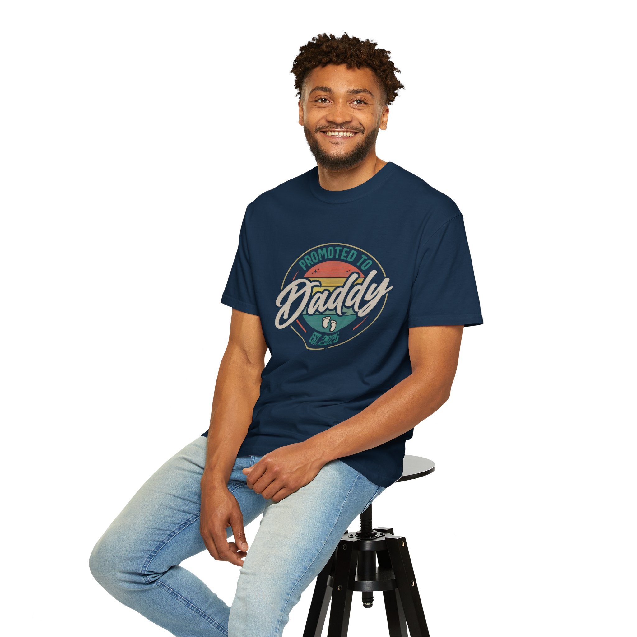 Promoted to Daddy T-shirt, New Dads Tee, Baby Announcement Shirt