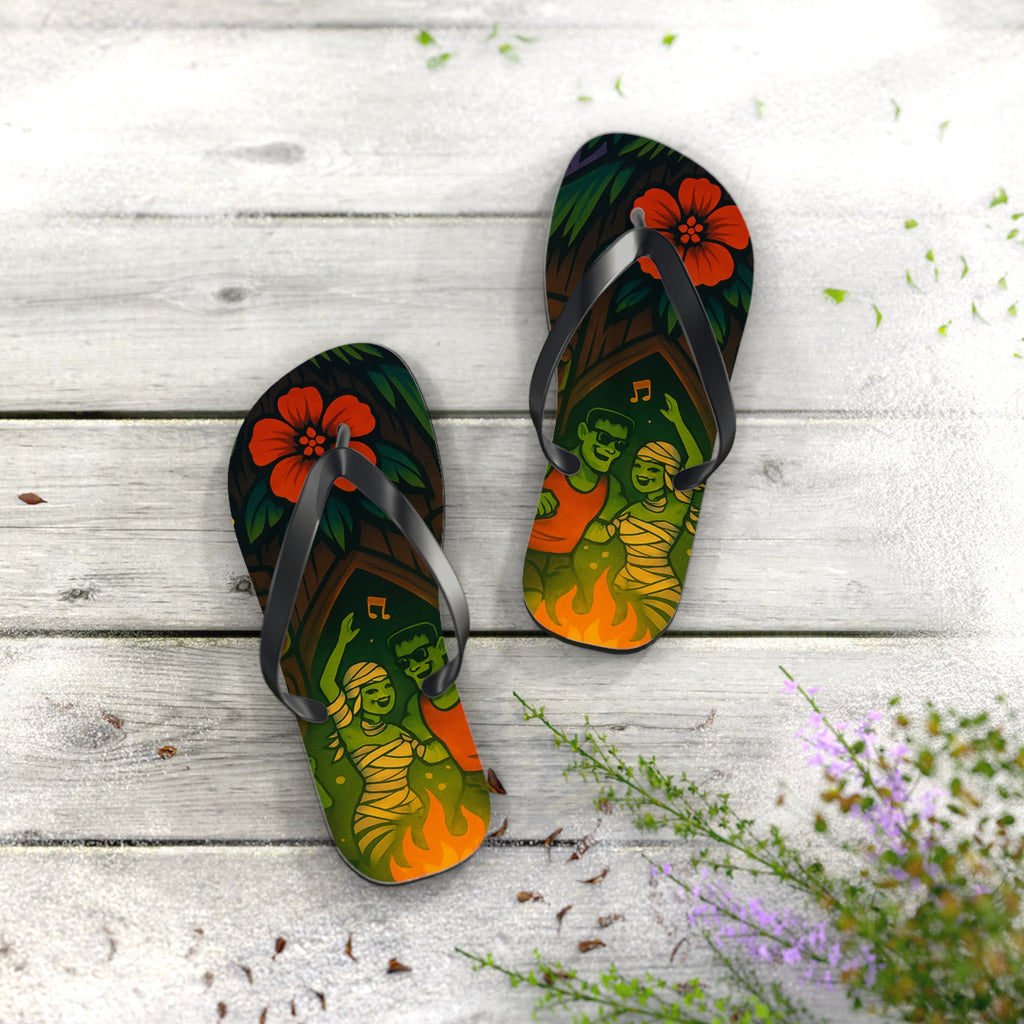 Nightlife Flip Flops for Halloween - Summerween Beach Days