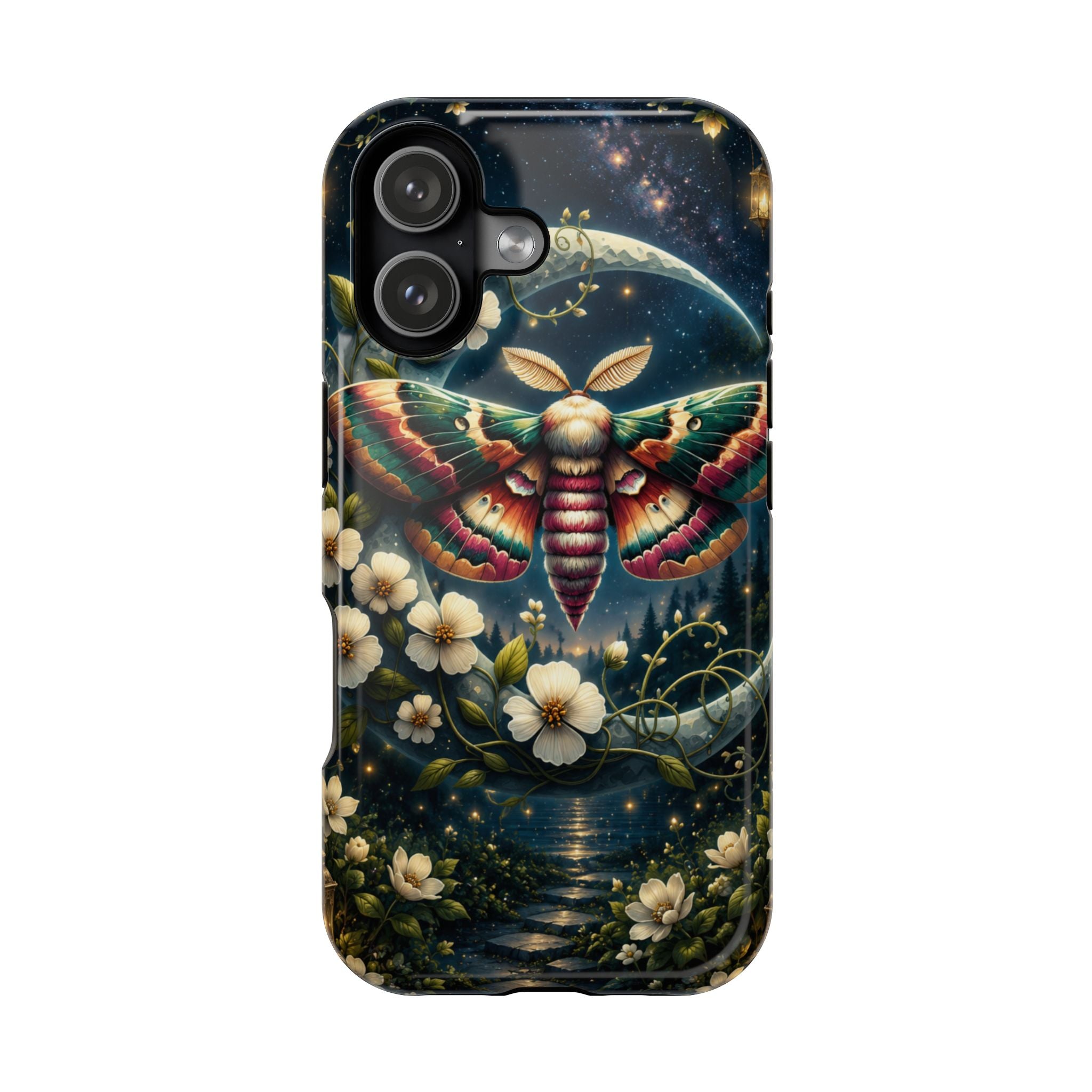 Mystic Moth Floral Nightscape Phone Case – MagSafe Cover