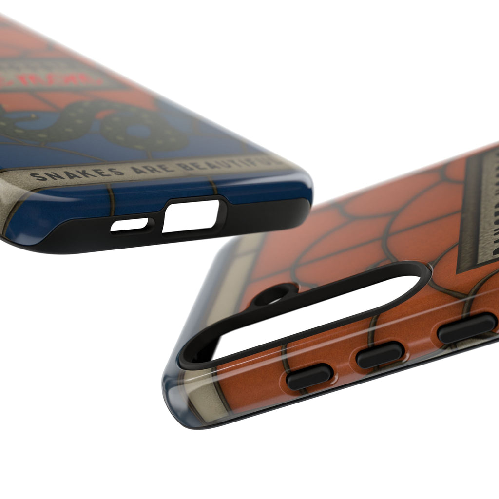 Danger Noodle Snake Mom Phone Case | Snakes Are Beautiful |Stained Glass Snake Art | Funny Snake Lover Gift |  Reptile Mom Phone Cover