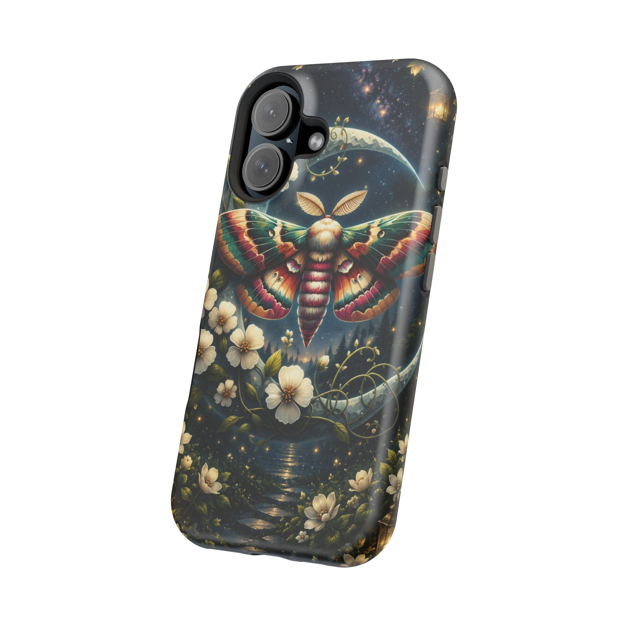 Mystic Moth Floral Nightscape Phone Case – MagSafe Cover