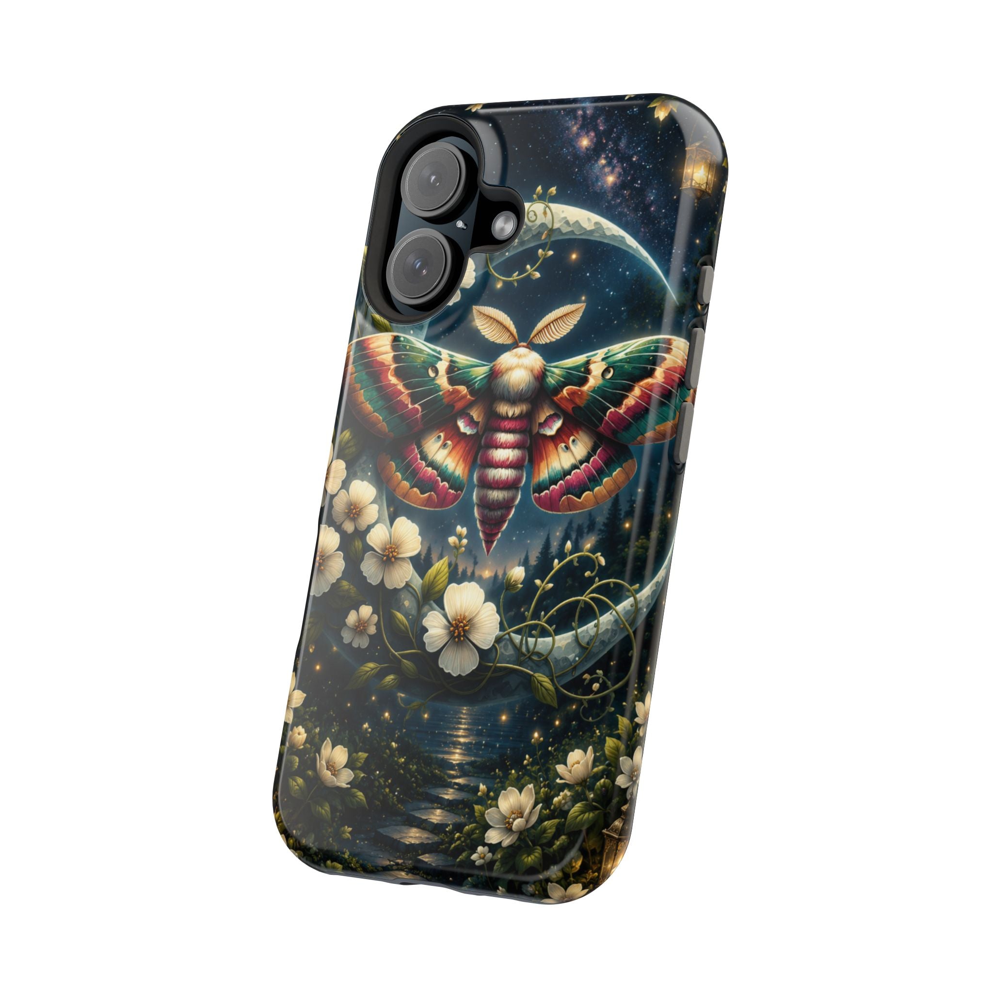 Mystic Moth Floral Nightscape Phone Case – MagSafe Cover
