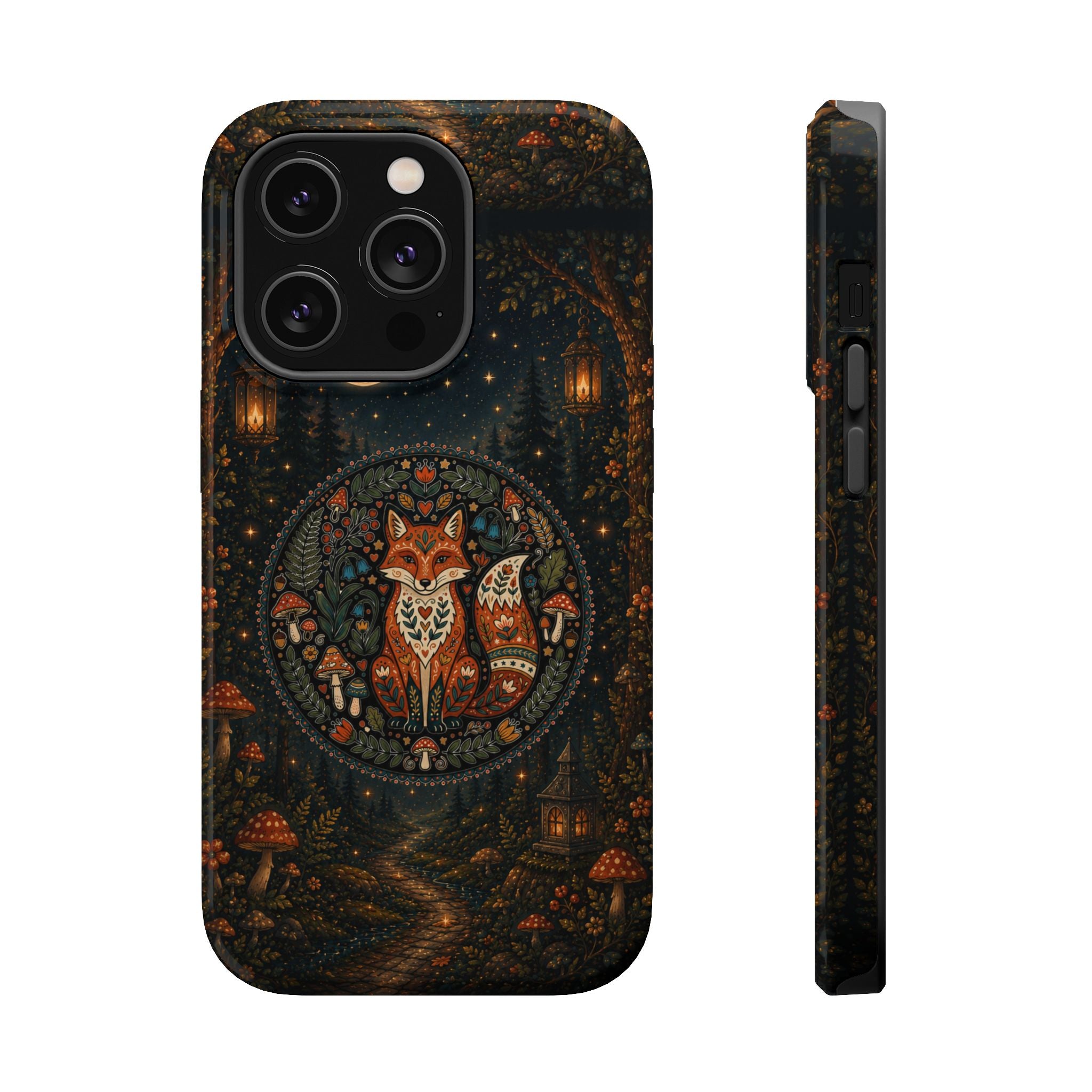 Mystic Forest Fox Phone Case – Woodland MagSafe-Compatible Cover