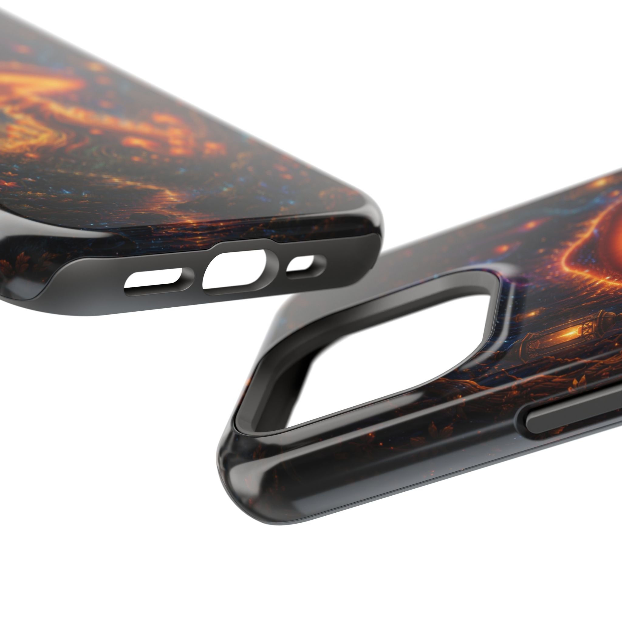 Psychedelic Glowing Mushroom Phone Case – MagSafe Galaxy Art Cover