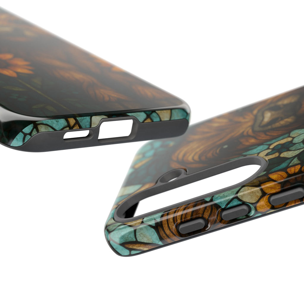 Stained Glass Baby Cow Phone Case – Sunflower Farmhouse Animal Design