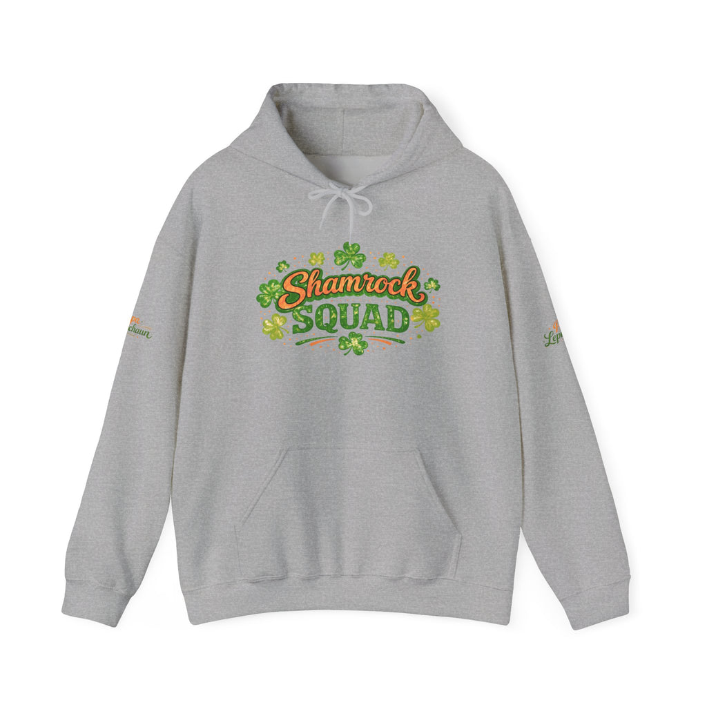 Papa Leprechaun Shamrock Squad Hoodie — St. Patrick’s Day Green Clover Sweatshirt