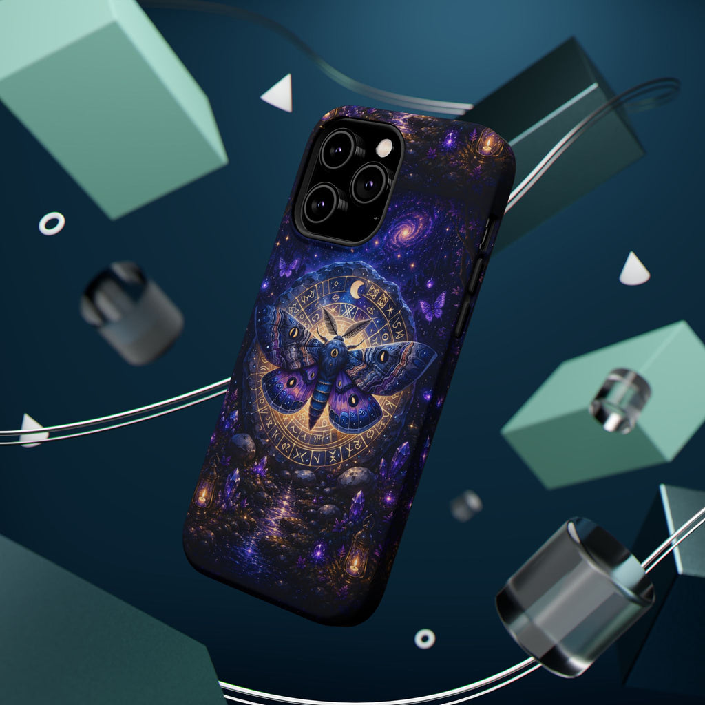 Astrological Moth Phone Case – Celestial MagSafe-Compatible Cover