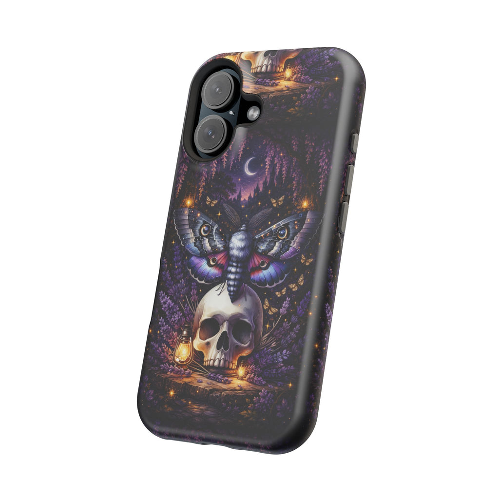 Moth & Skull Phone Case – Dark Mystical MagSafe-Compatible Cover