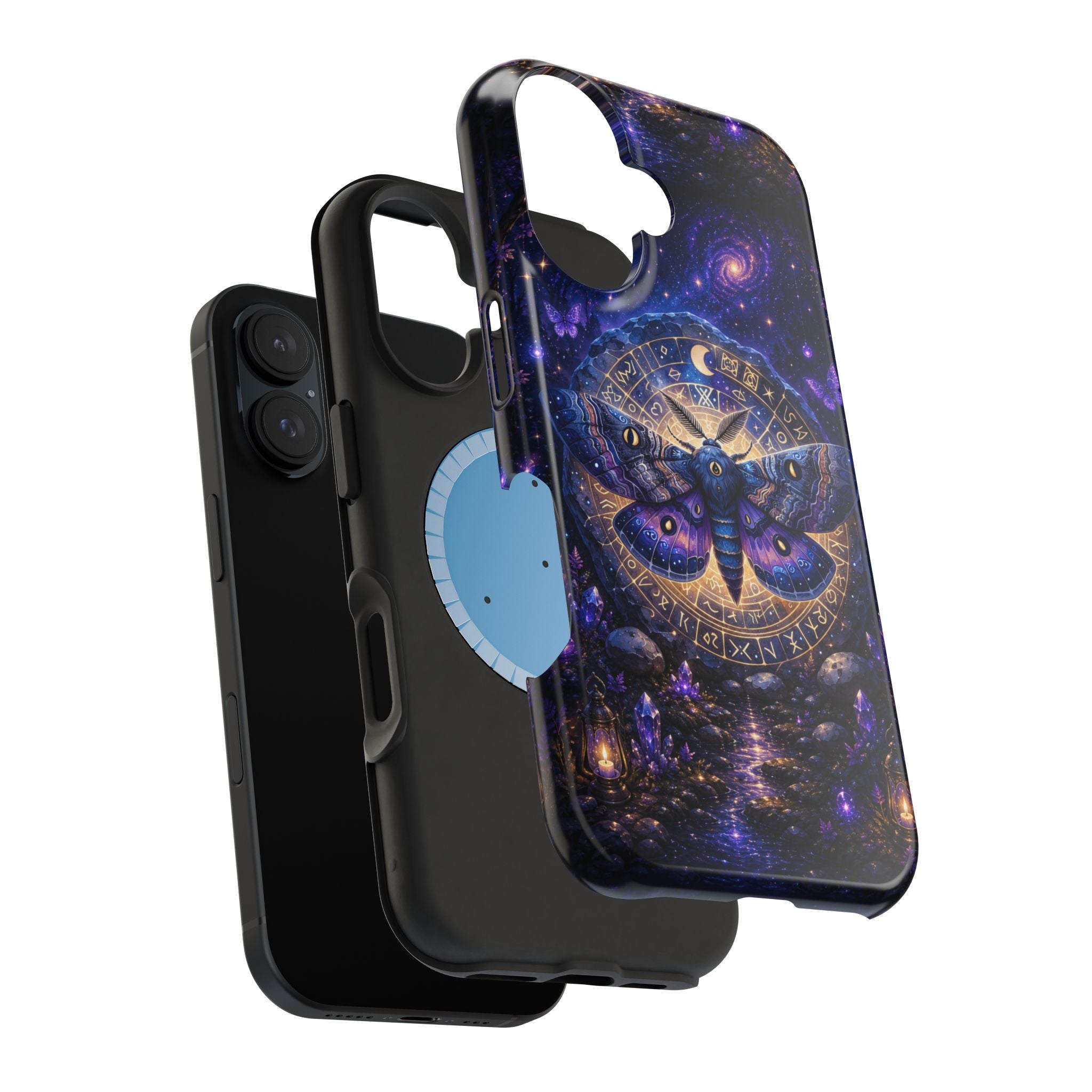 Astrological Moth Phone Case – Celestial MagSafe-Compatible Cover