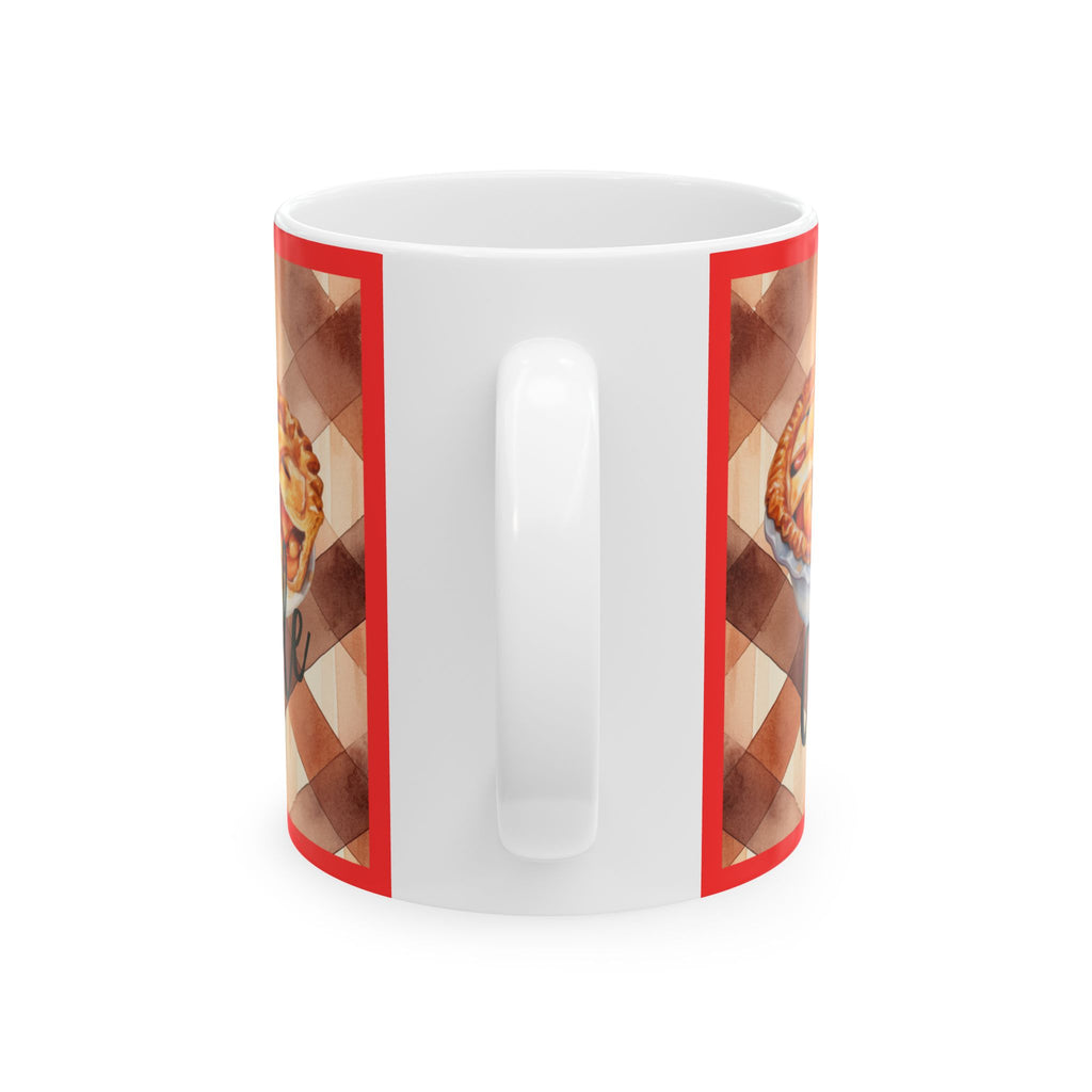 Apple Pie Coffee Mug, Cozy Coffee and Dessert Ceramic Cup