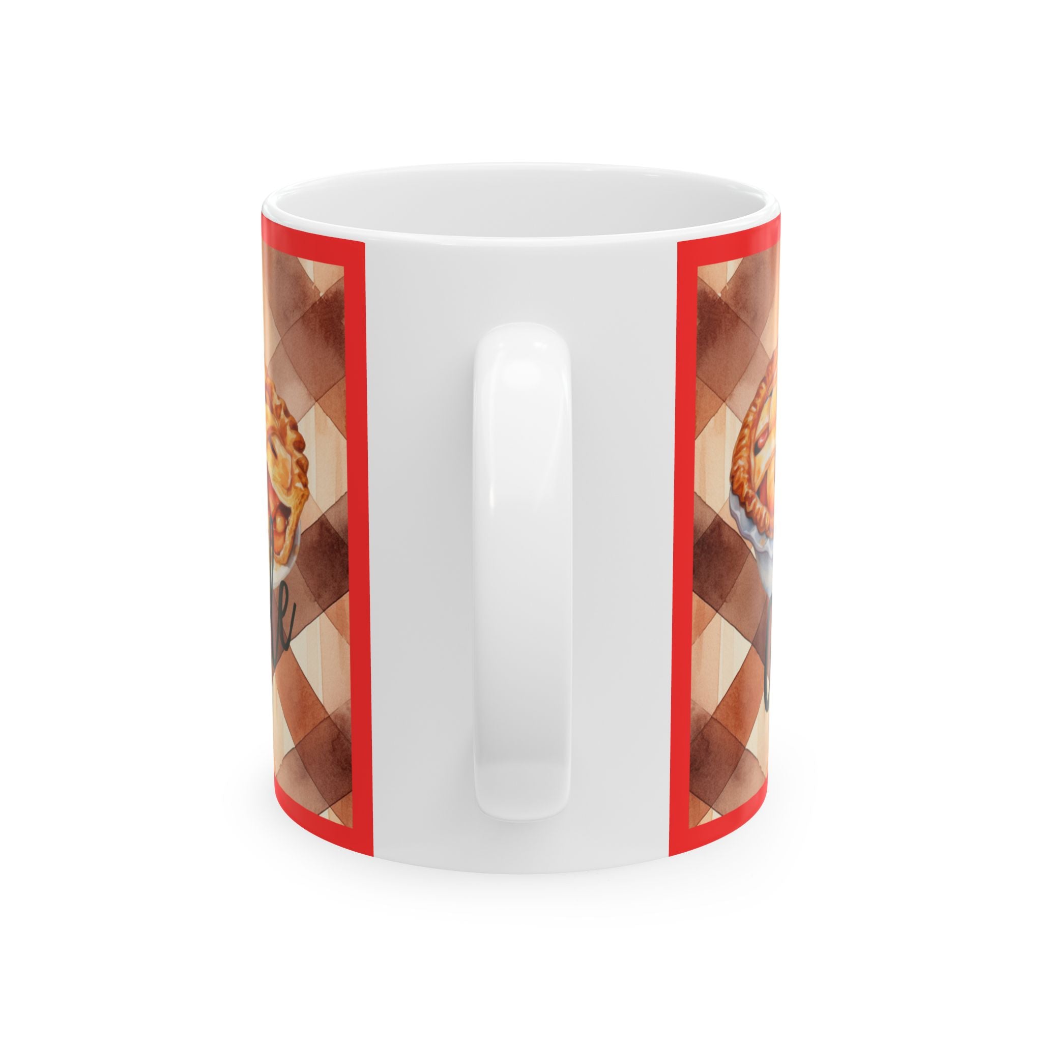 Apple Pie Coffee Mug, Cozy Coffee and Dessert Ceramic Cup