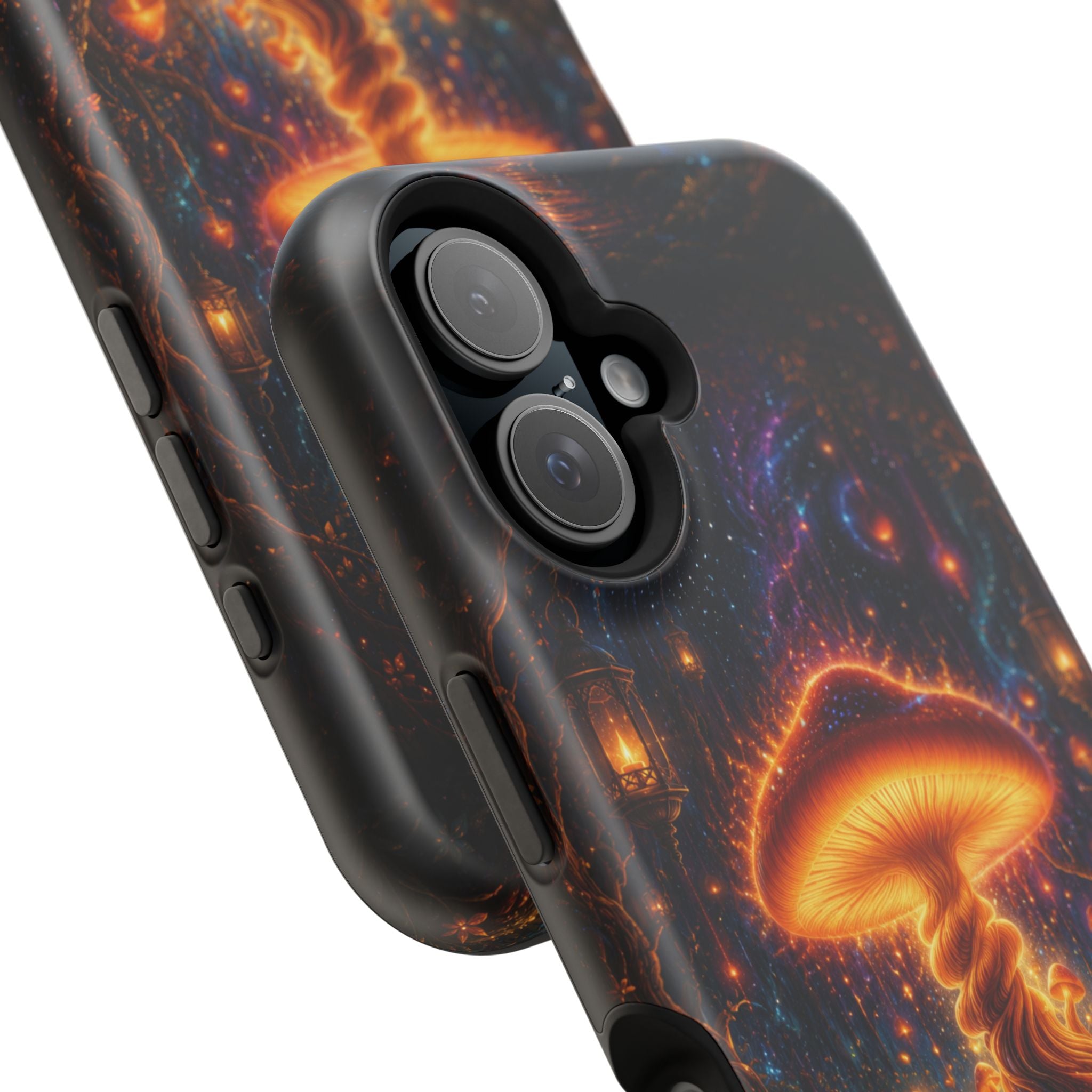 Psychedelic Glowing Mushroom Phone Case – MagSafe Galaxy Art Cover