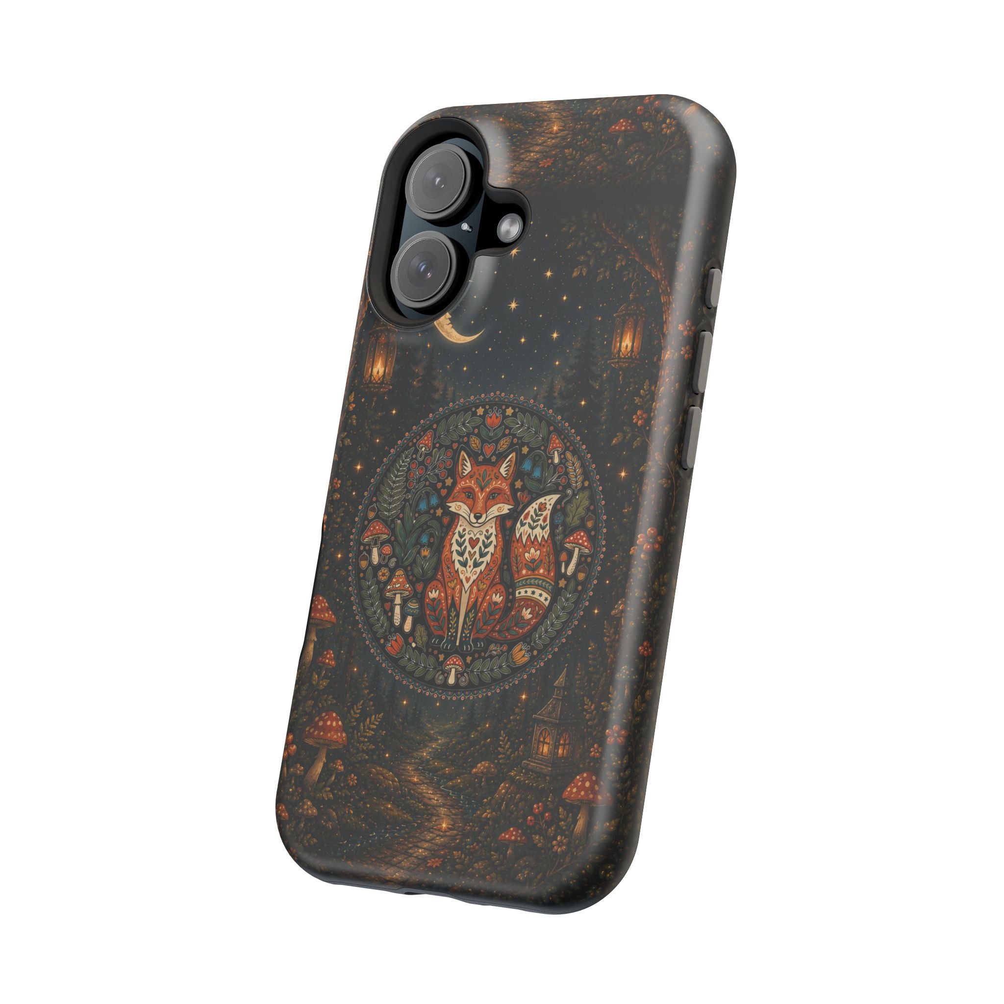 Mystic Forest Fox Phone Case – Woodland MagSafe-Compatible Cover