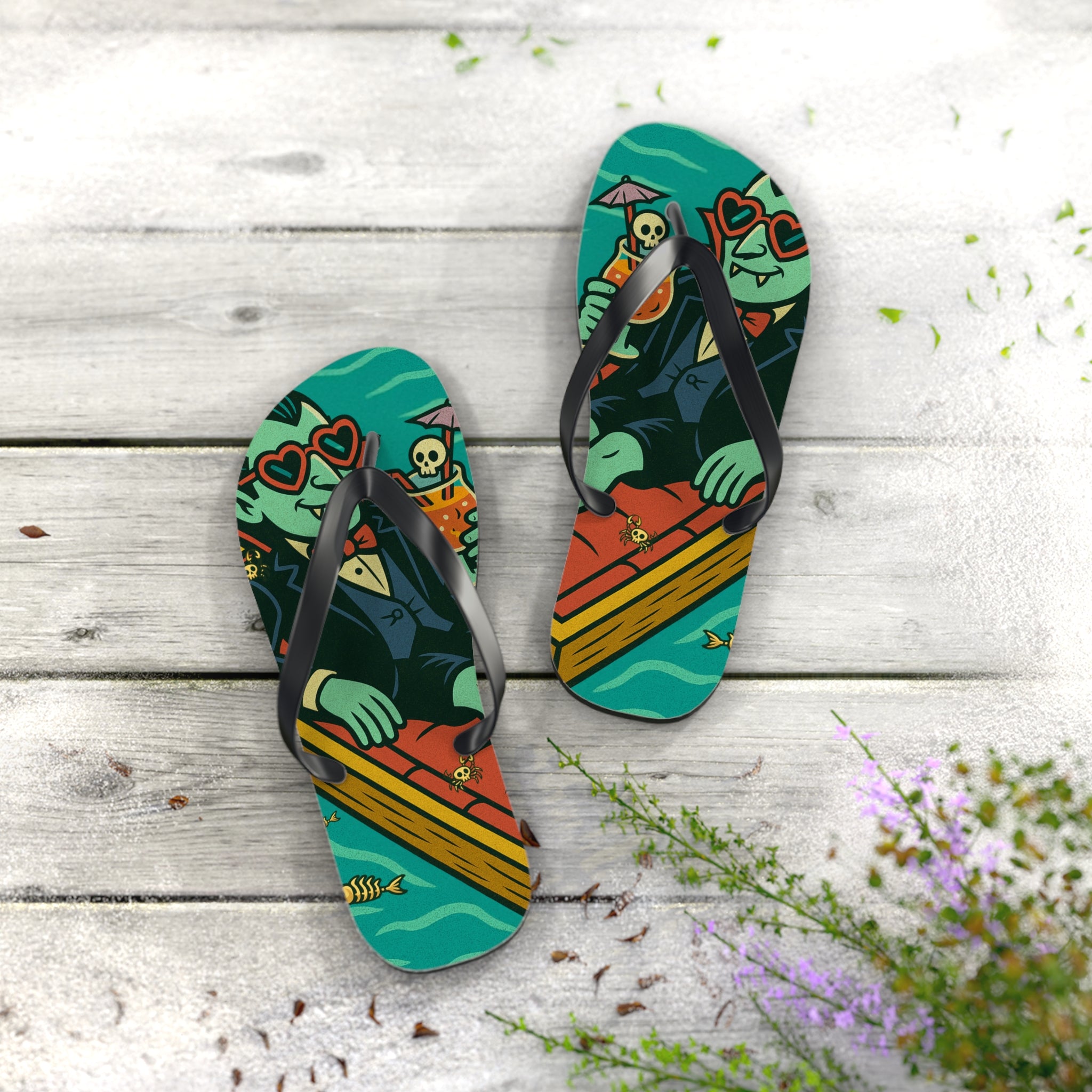 Vampire Flip Flops - Summerween Footwear