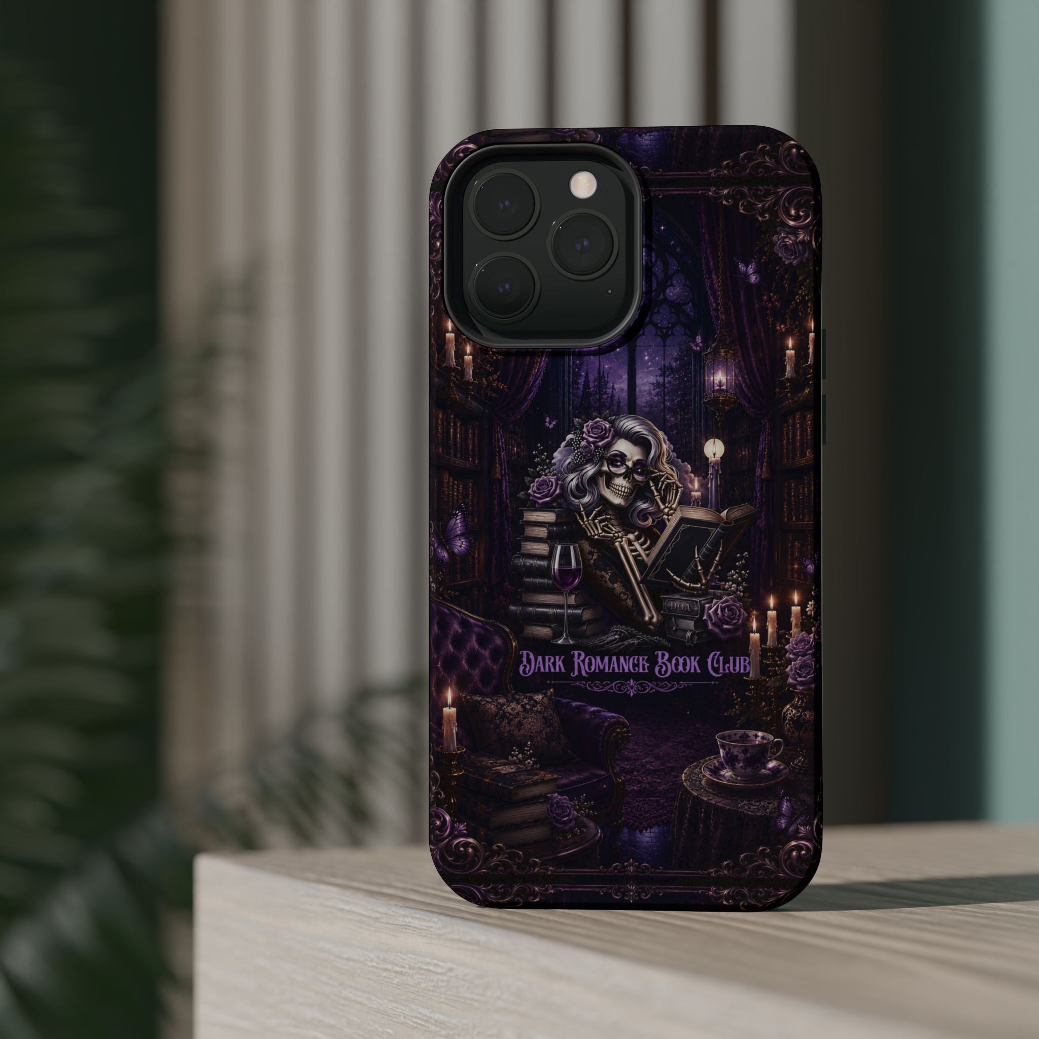 Dark Romance Book Club Phone Case – Gothic MagSafe-Compatible Case