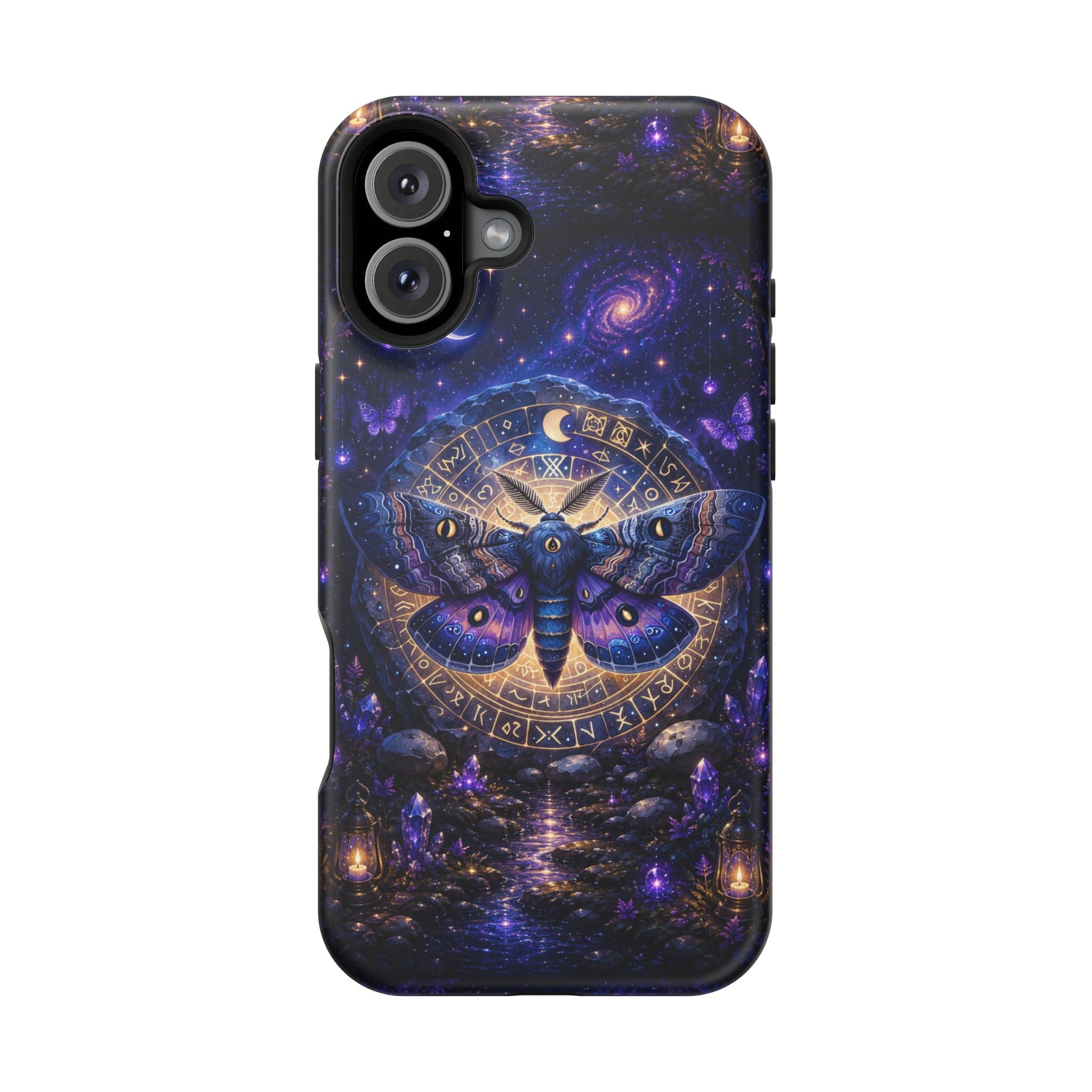 Astrological Moth Phone Case – Celestial MagSafe-Compatible Cover