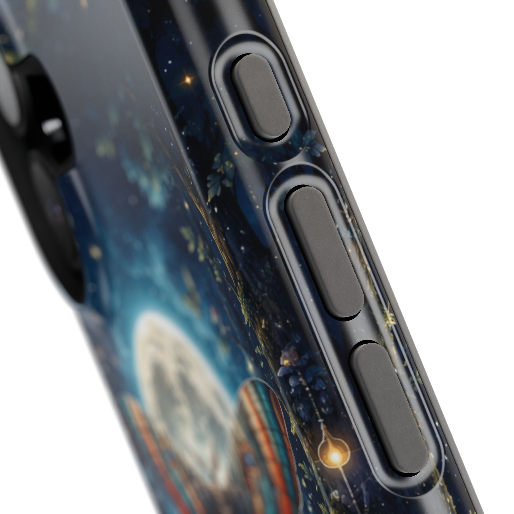 Mystic Moth Moon Phone Case – Whimsical MagSafe-Compatible Cover