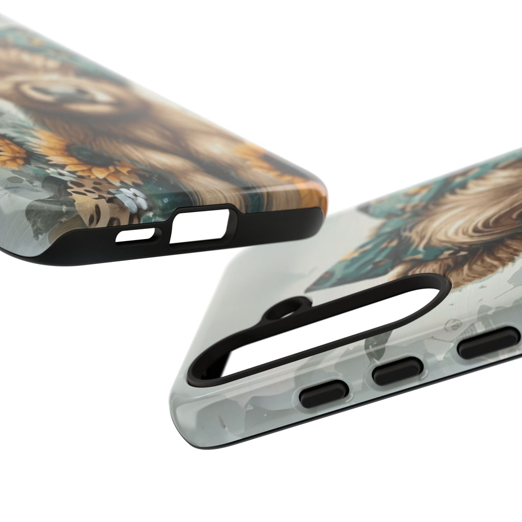 Adorable Cow Phone Case – Floral Farmhouse Design, Cute Animal Lover Gift