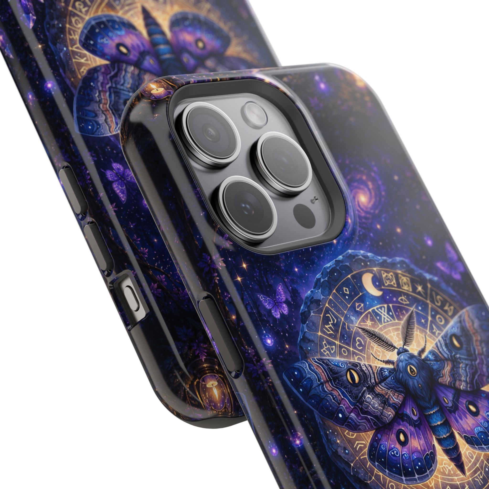 Astrological Moth Phone Case – Celestial MagSafe-Compatible Cover
