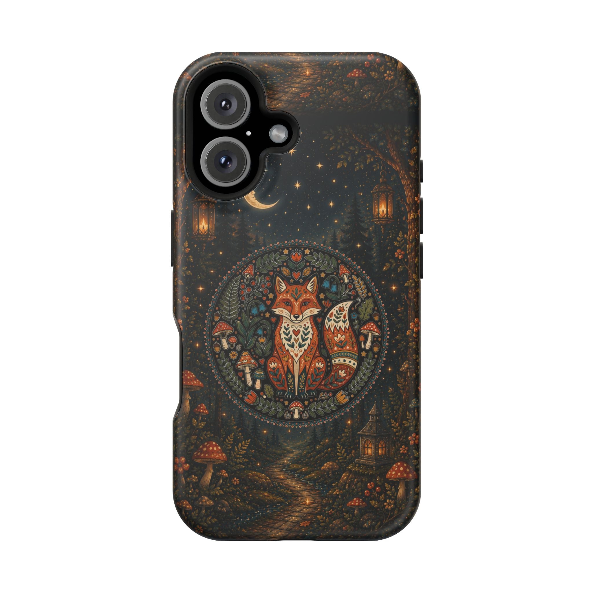 Mystic Forest Fox Phone Case – Woodland MagSafe-Compatible Cover