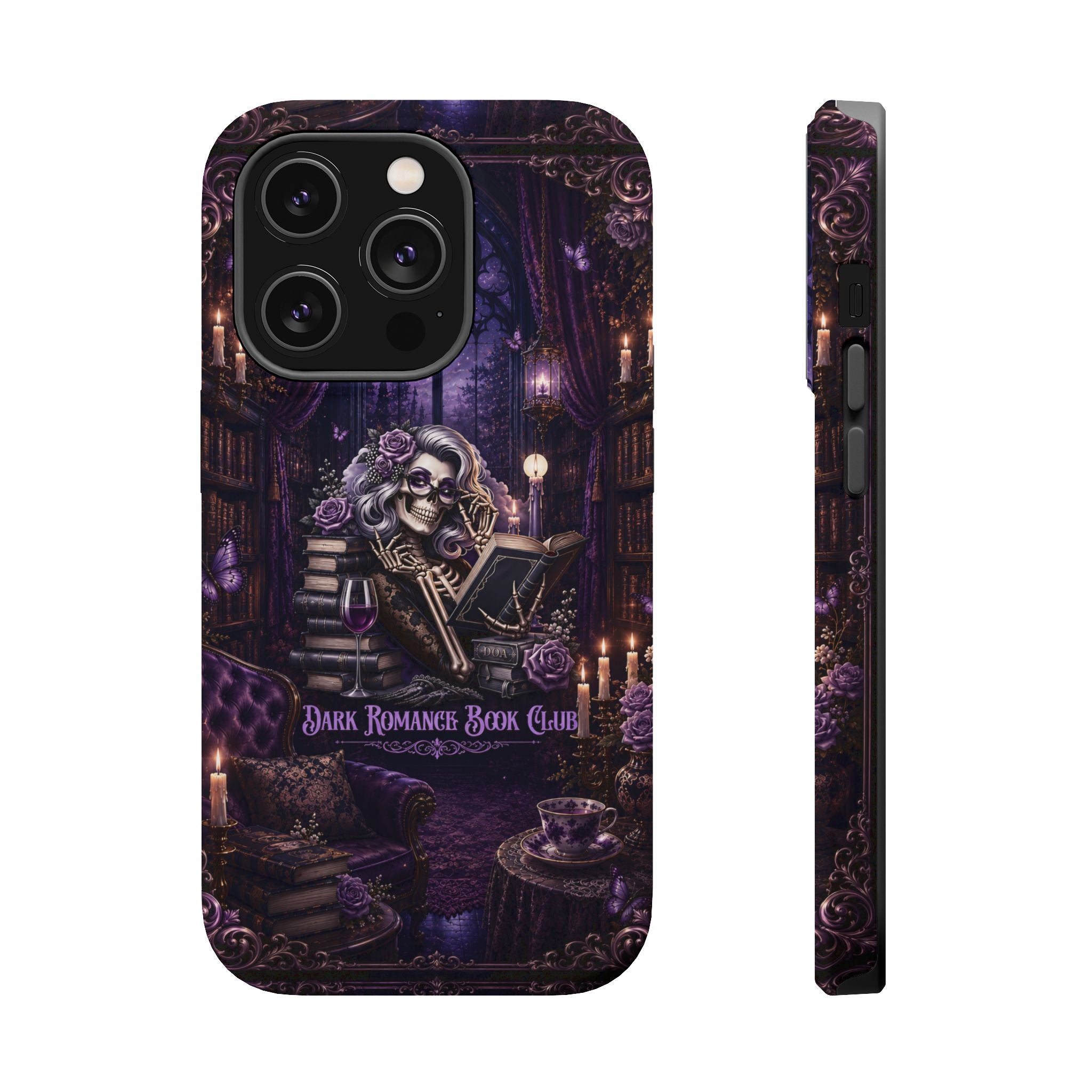 Dark Romance Book Club Phone Case – Gothic MagSafe-Compatible Case