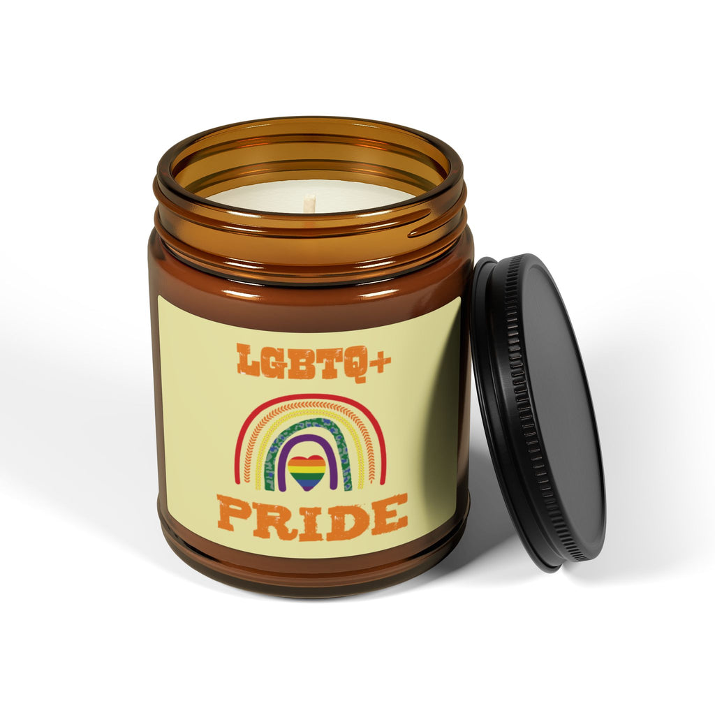 LGBTQ Pride Scented Soy Candle, Pride Month Celebration Gift From Daughter Son, Rainbow Pride Inclusive Statement Fathers Day Gift For Dad