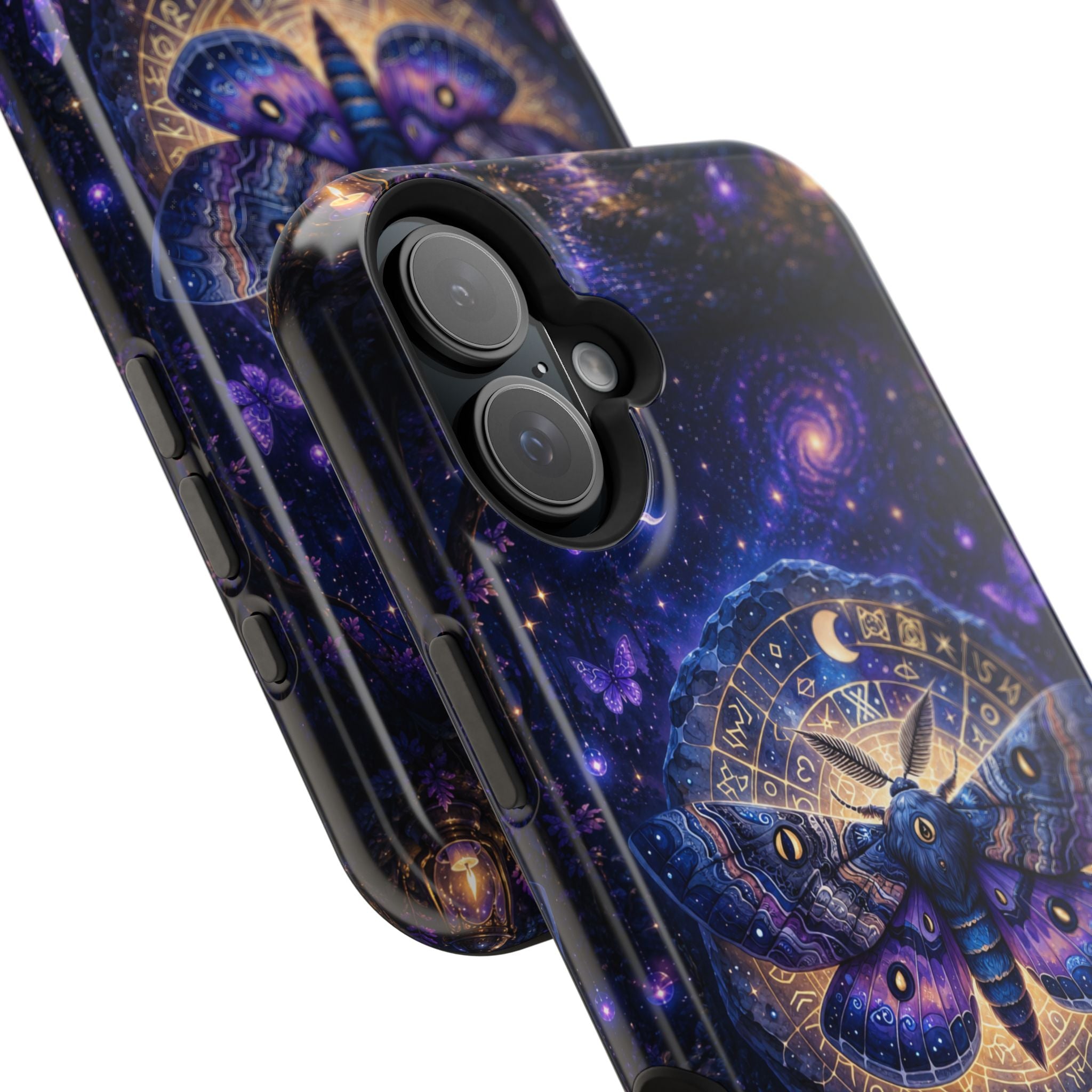 Astrological Moth Phone Case – Celestial MagSafe-Compatible Cover