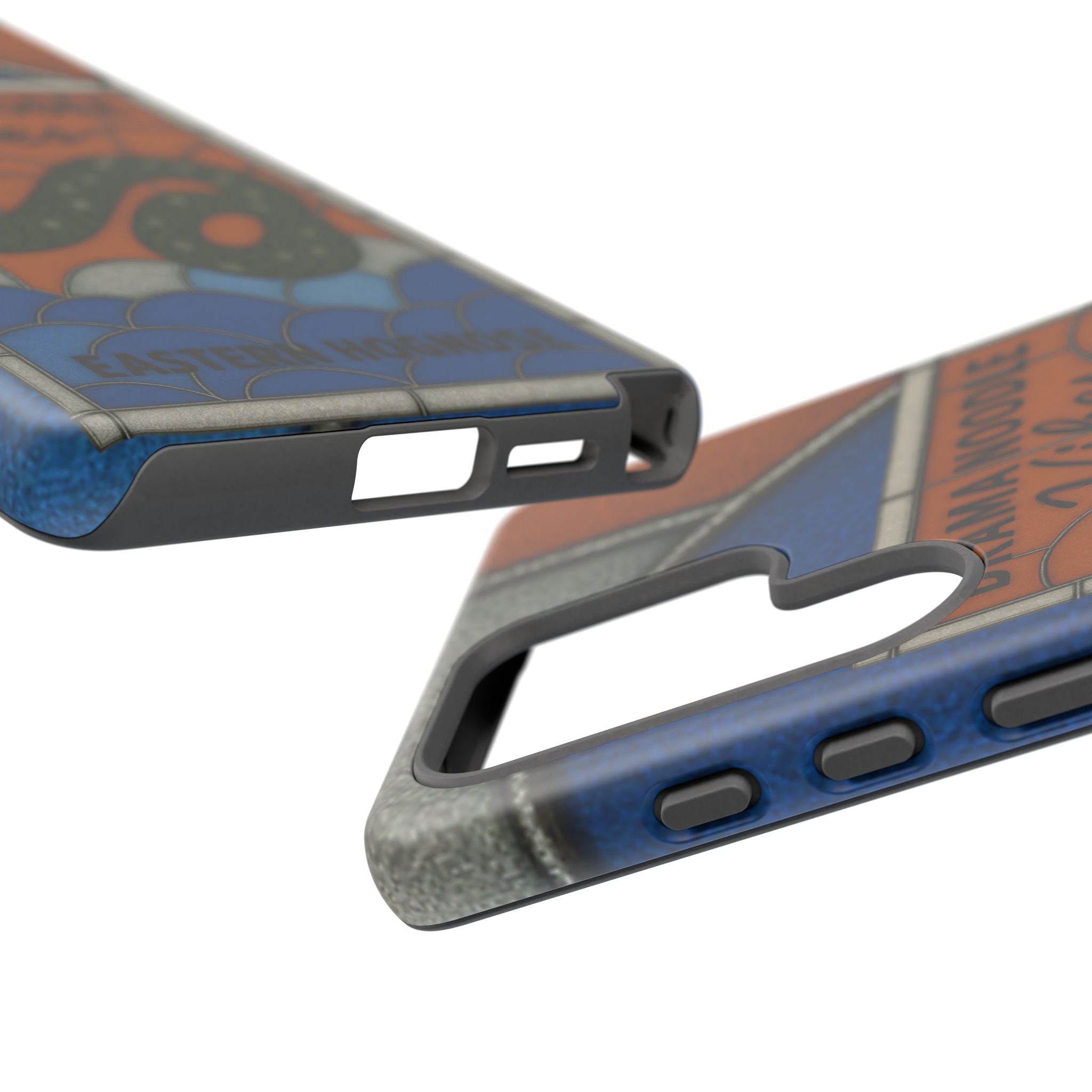 Stained Glass Snake Phone Case – Vibrant Drama Noodle Aesthetic Cover