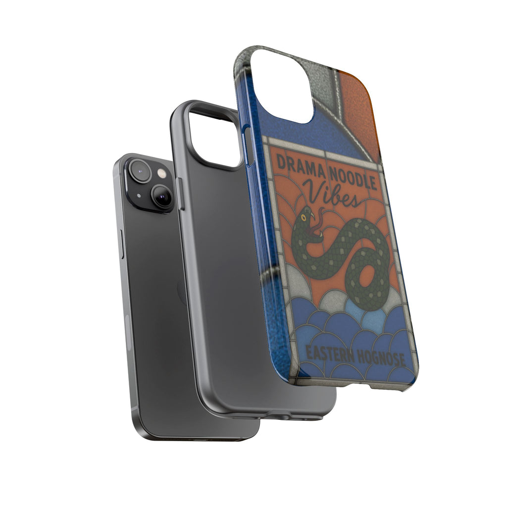 Stained Glass Snake Phone Case – Vibrant Drama Noodle Aesthetic Cover