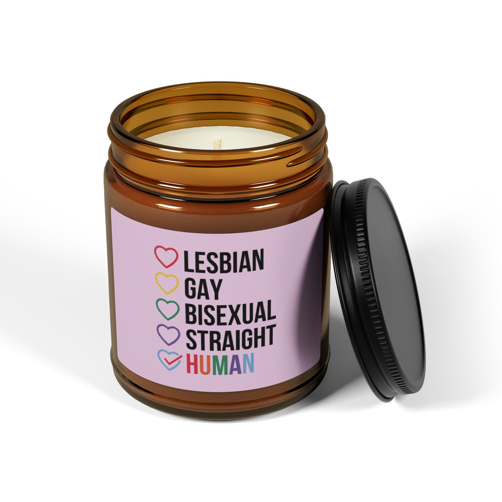 LGBTQ+ Pride Scented Soy Candle, Pride Month Celebration Gift From Daughter Son, Rainbow Pride Decor For Family, Love and Support Grad Gift