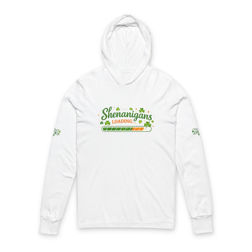 "Shenanigans Loading" Hooded Long Sleeve Tee — St. Patrick's Day Shirt