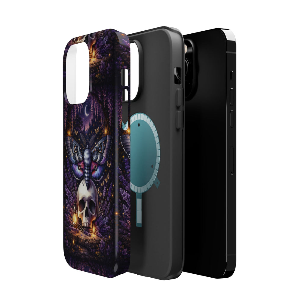 Moth & Skull Phone Case – Dark Mystical MagSafe-Compatible Cover