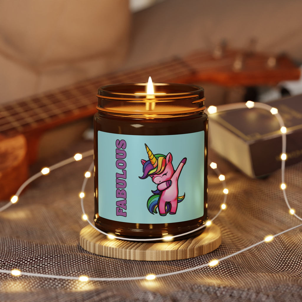 Fabulous LGBTQ Unicorn Scented Soy Candle, Pride Month Celebration Gift From Daughter Son, Family Rainbow Decor, Love and Support Grad Gift