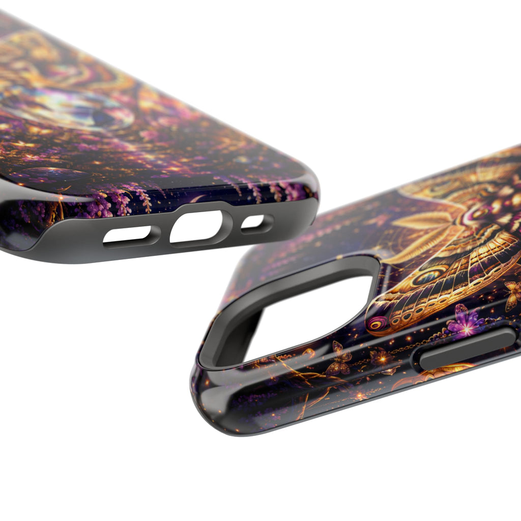 Mystic Moth Crystal Phone Case – Jewel-Toned MagSafe-Compatible Cover