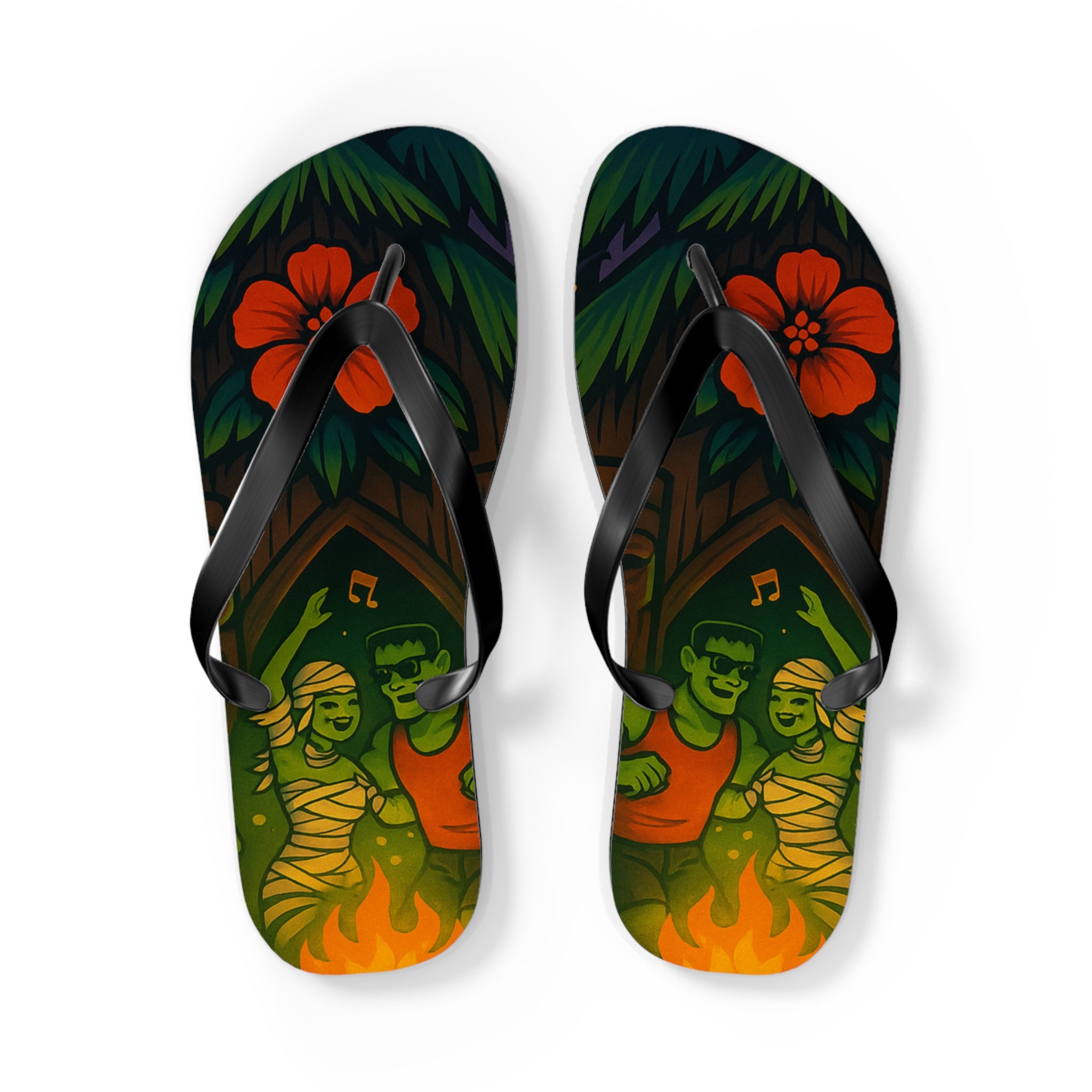 Nightlife Flip Flops for Halloween - Summerween Beach Days