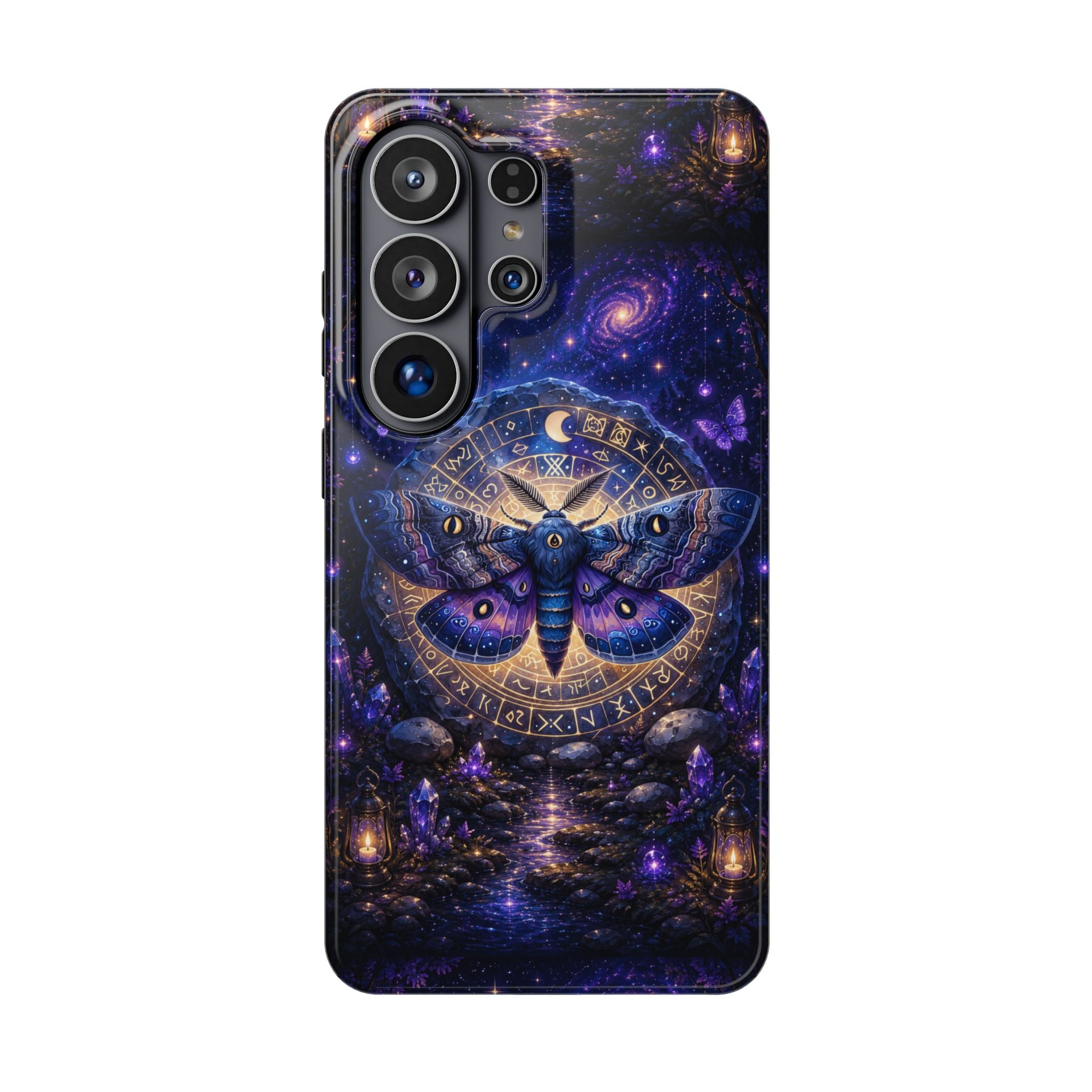 Astrological Moth Phone Case – Celestial MagSafe-Compatible Cover