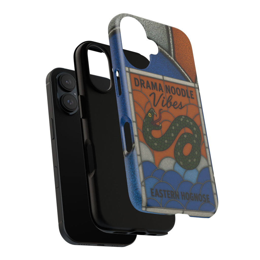 Stained Glass Snake Phone Case – Vibrant Drama Noodle Aesthetic Cover