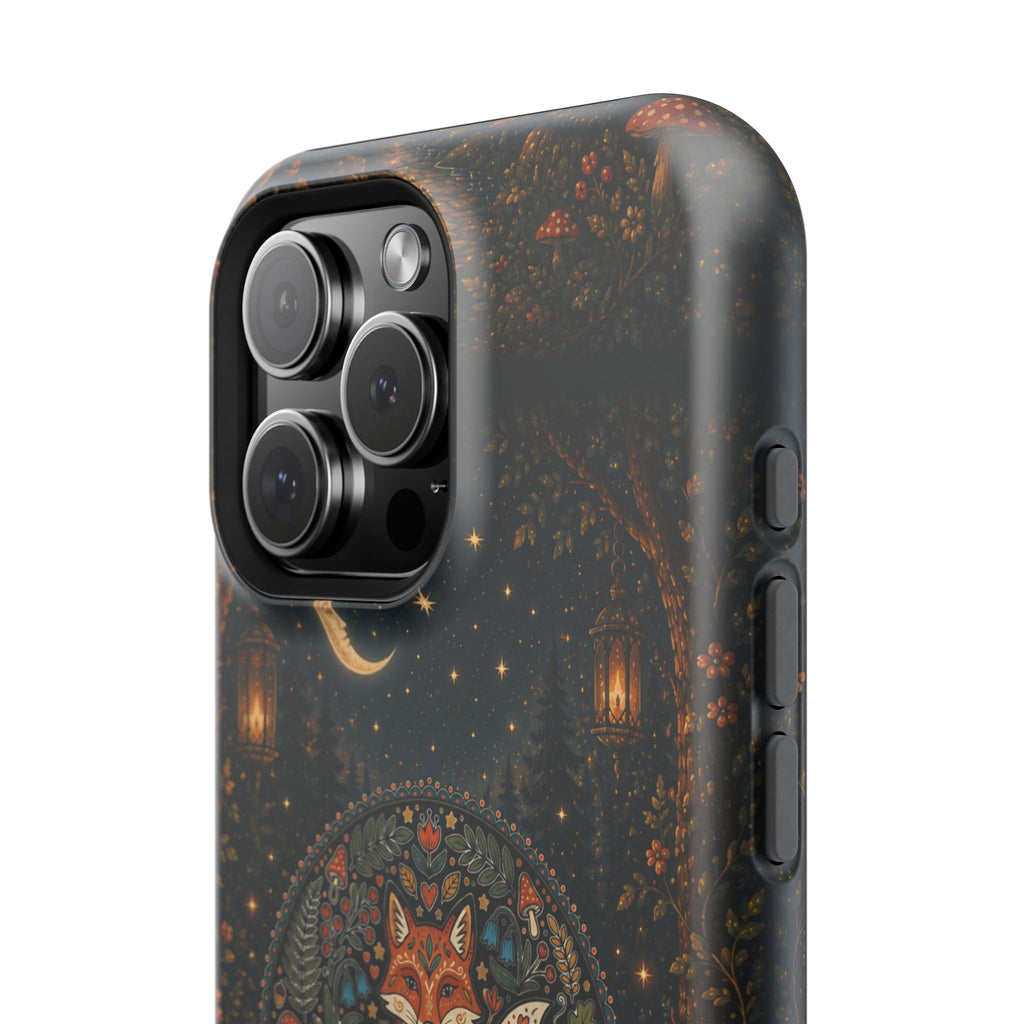 Mystic Forest Fox Phone Case – Woodland MagSafe-Compatible Cover