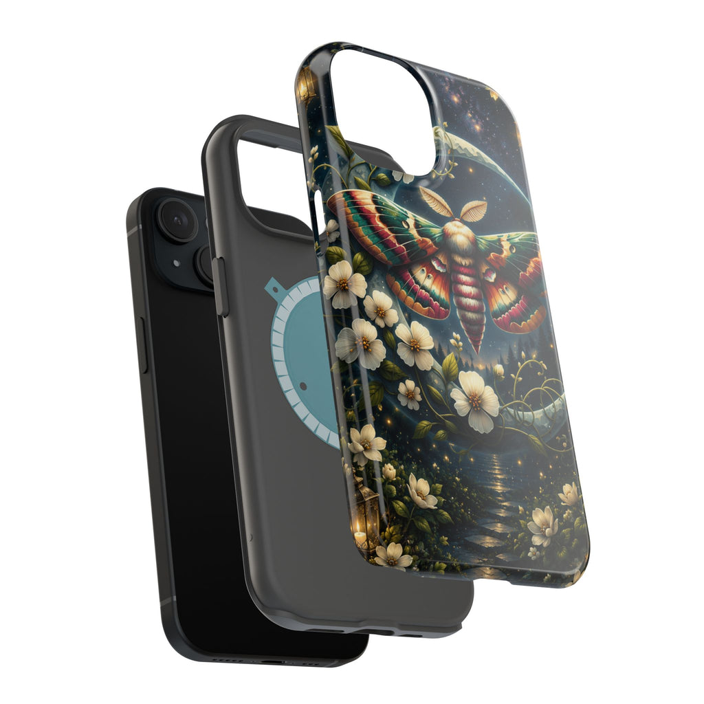 Mystic Moth Floral Nightscape Phone Case – MagSafe Cover