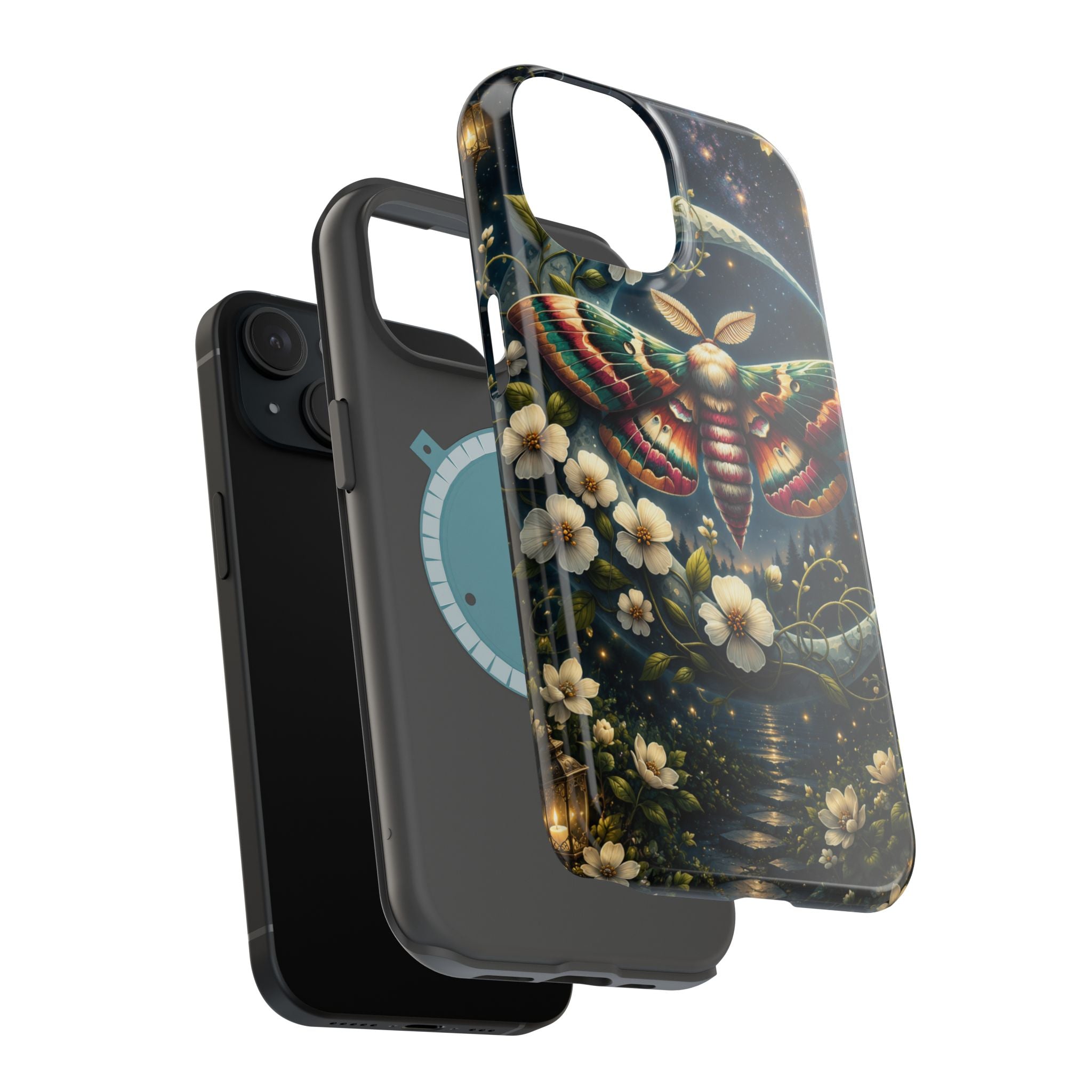 Mystic Moth Floral Nightscape Phone Case – MagSafe Cover